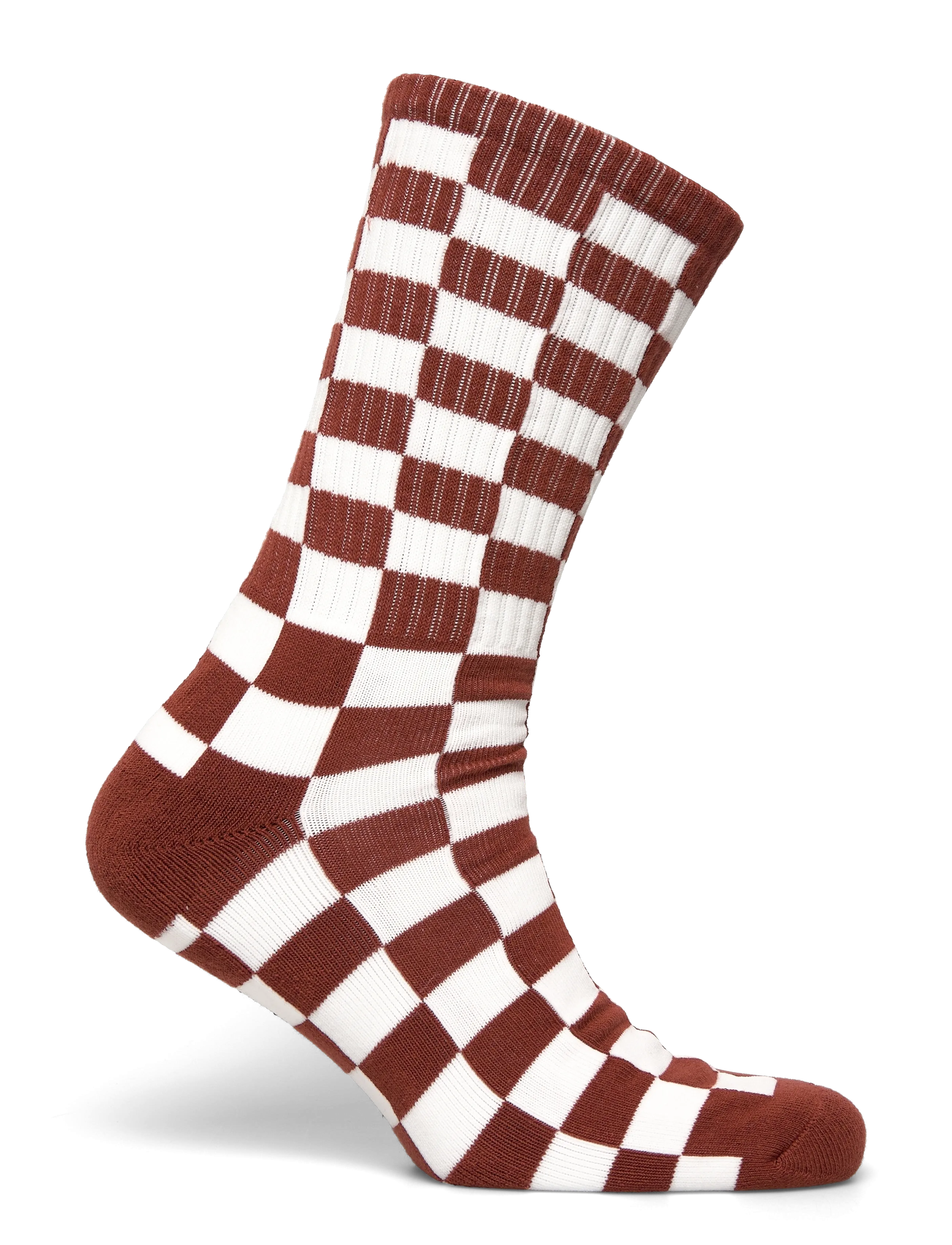 VANS - Checkerboard Crew - Íþróttasokkar - rust bronze - 1