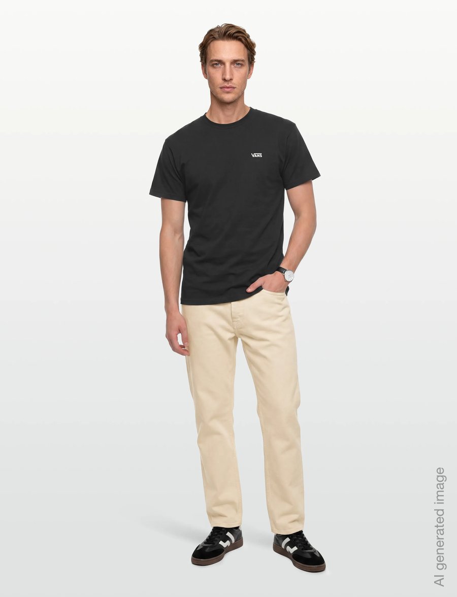 VANS - LEFT CHEST SS - oberteile & t-shirts - black - 0