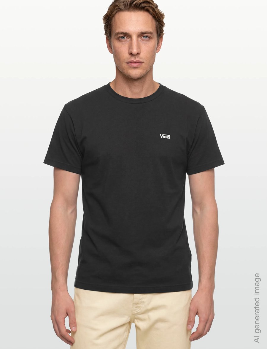 VANS - LEFT CHEST SS - oberteile & t-shirts - black - 3