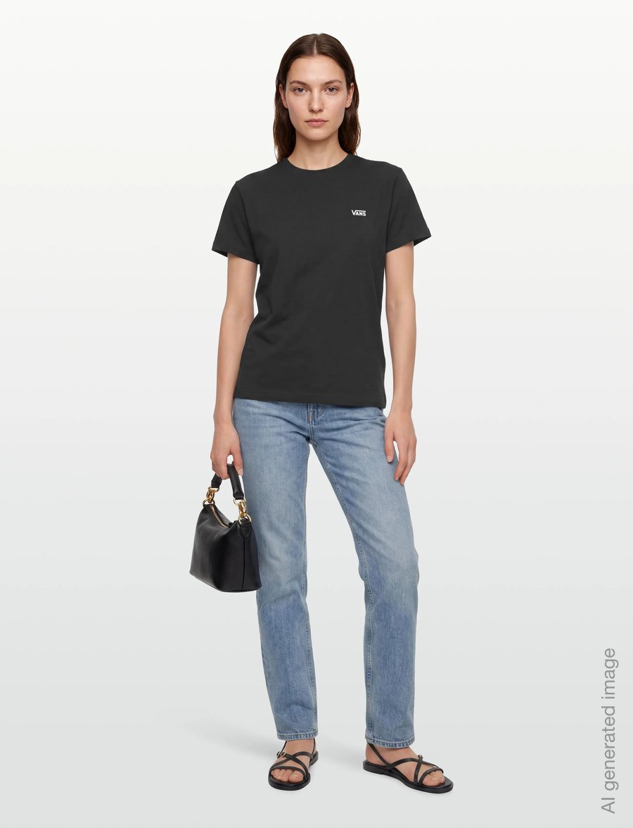 VANS - LEFT CHEST SS - oberteile & t-shirts - black - 4