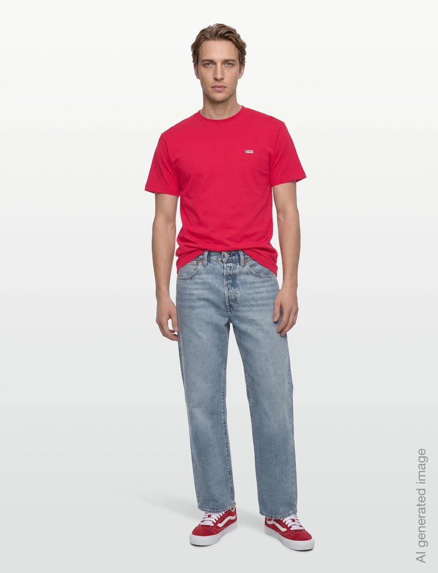 VANS - LEFT CHEST SS - t-shirts - crimson haze - 0