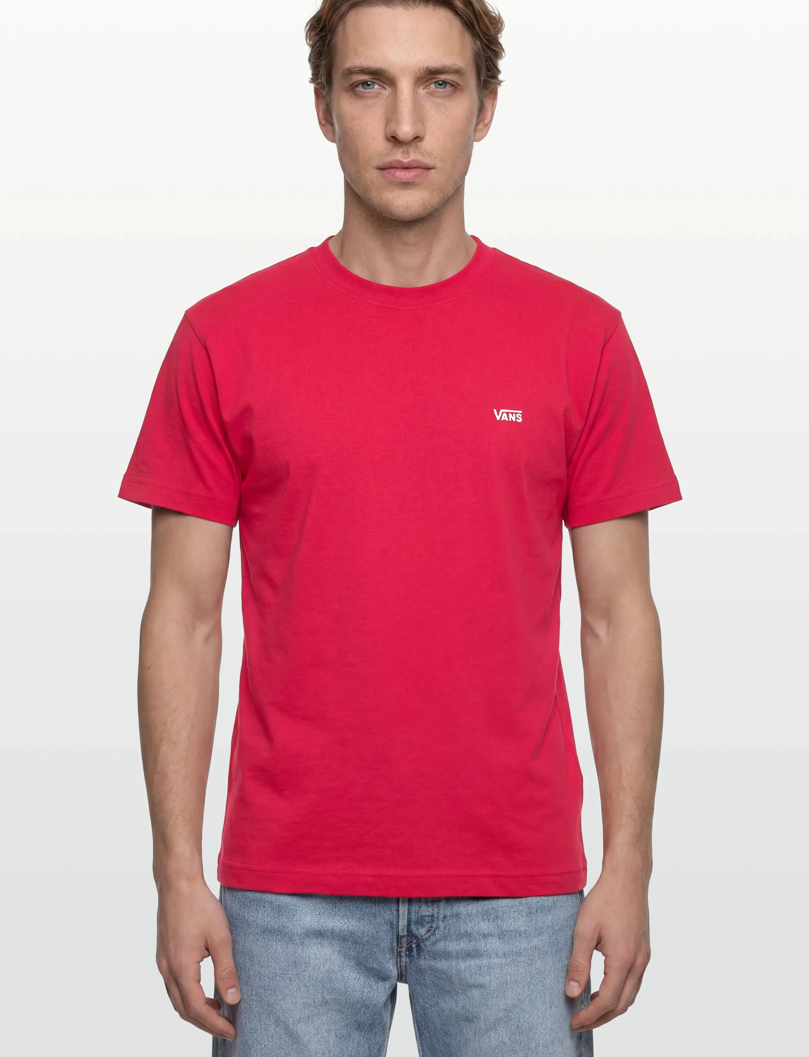 VANS - LEFT CHEST SS - oberteile & t-shirts - crimson haze - 3