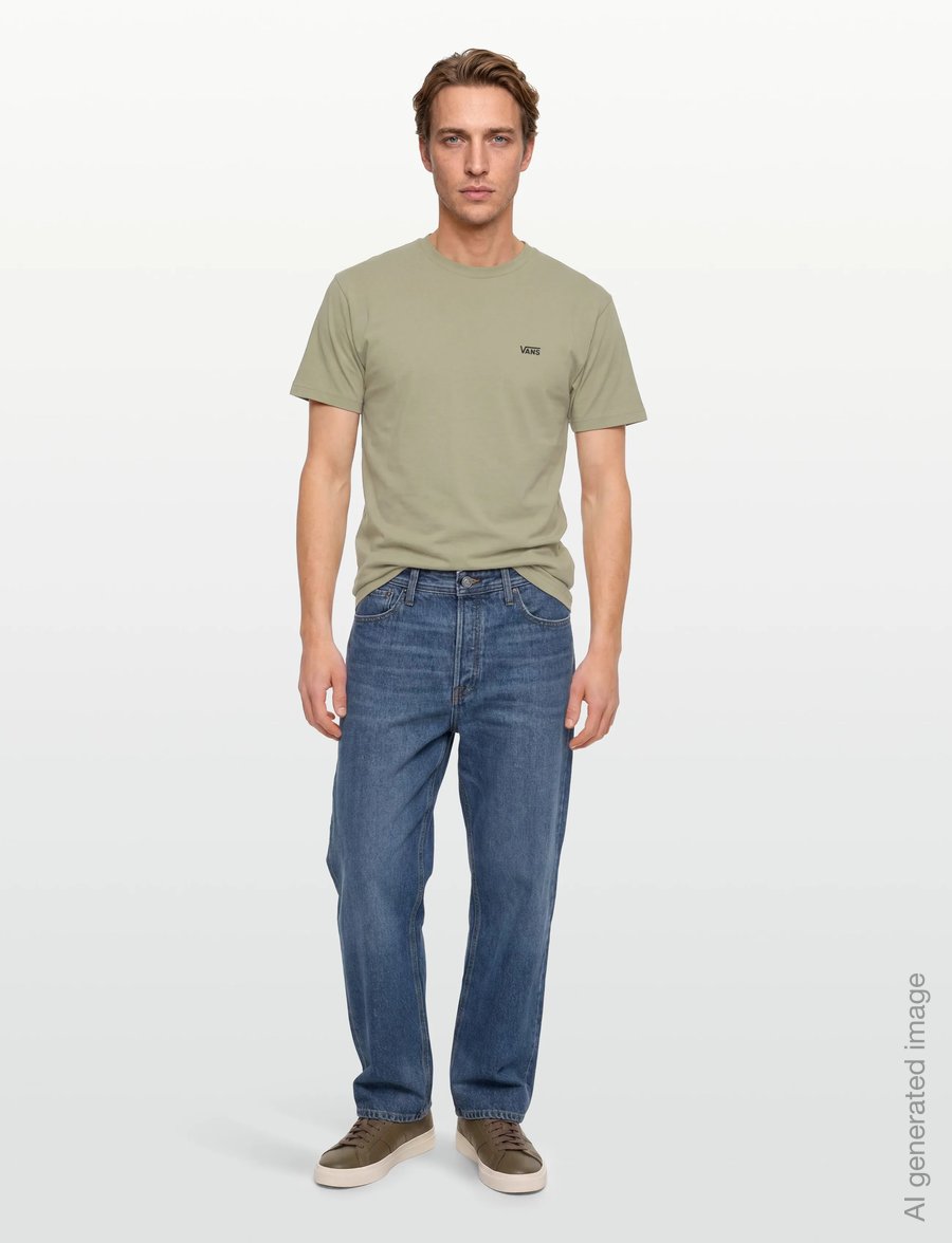 VANS - LEFT CHEST SS - oberteile & t-shirts - soft sage - 4