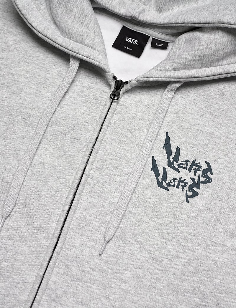 VANS - HEAVY THINKER LOOSE FIT FZ PO - huvtröjor - light grey heather - 2