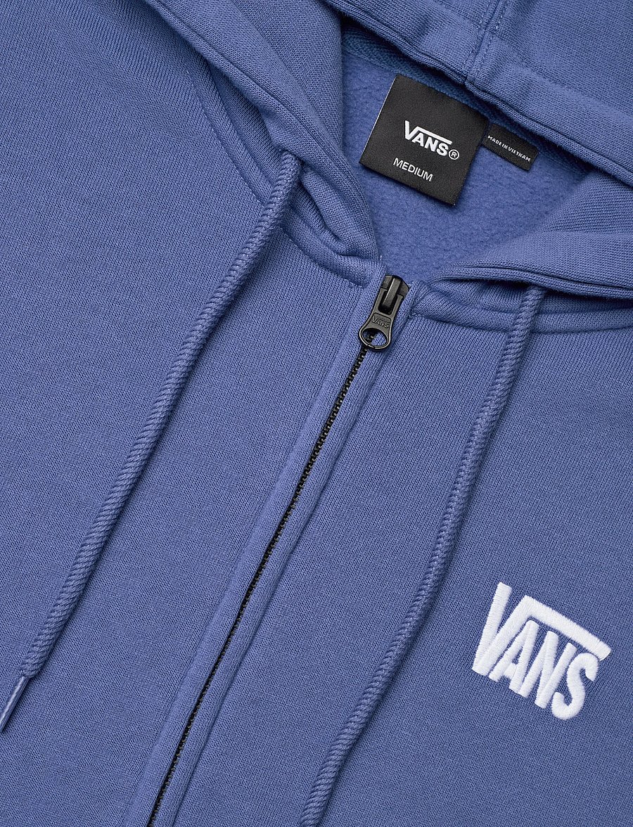 VANS - Stretch Logo Full Zip - tops - true navy - 2