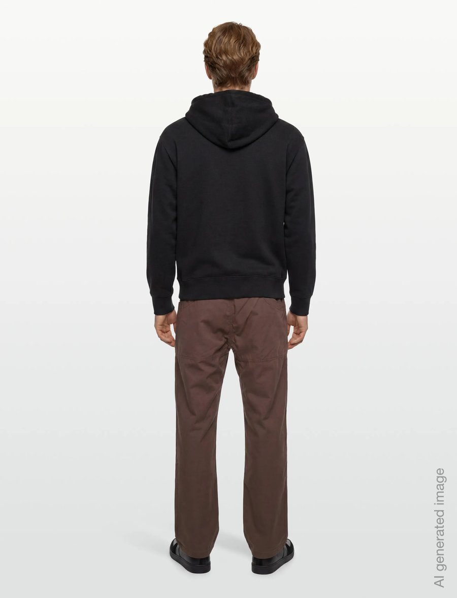 VANS - Stretch Logo Full Zip - kapuutsiga dressipluusid - black/white - 4