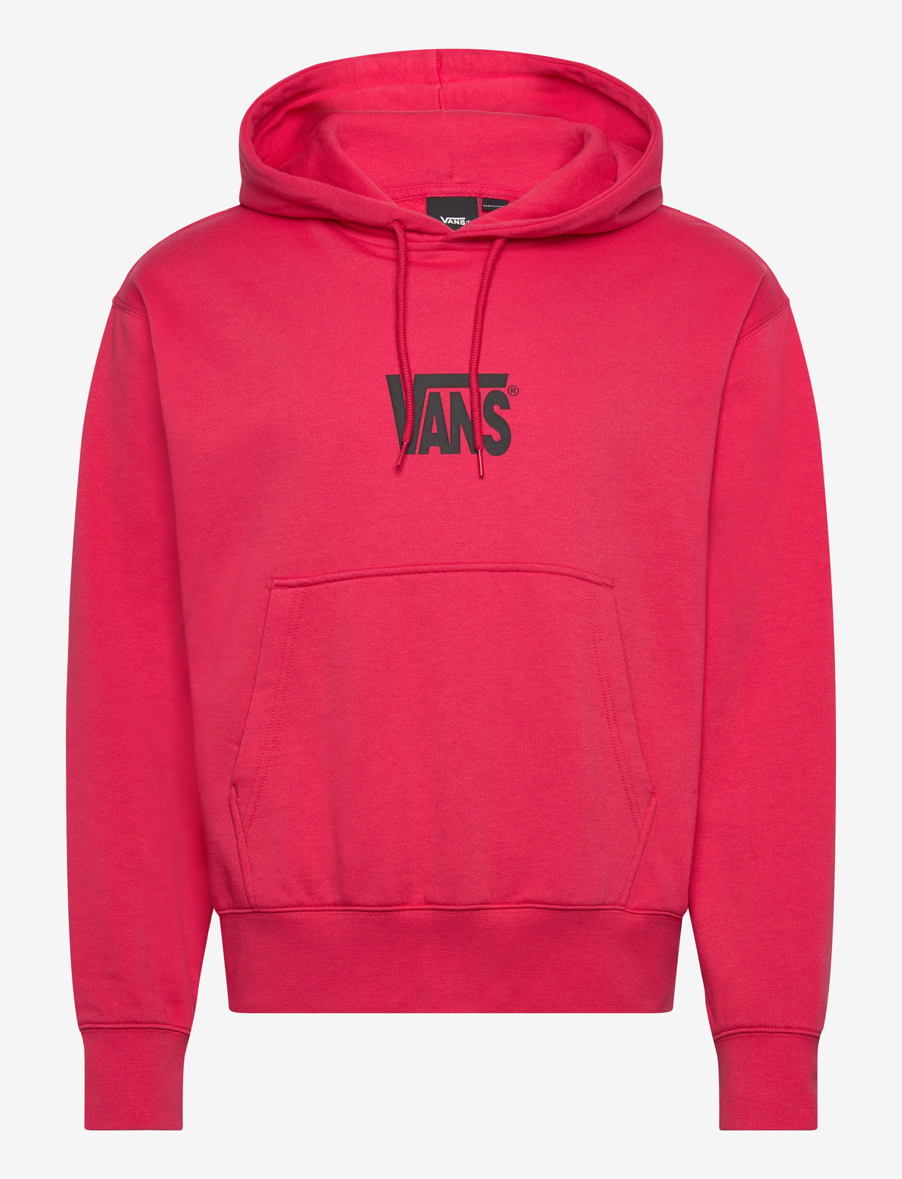 VANS - Stretch Logo Pullover - huvtröjor - crimson haze - 0