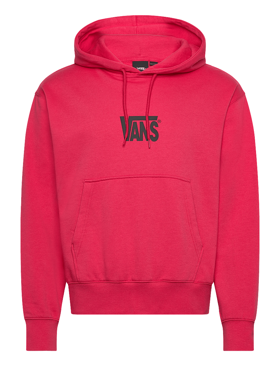 VANS - Stretch Logo Pullover - kapuutsiga dressipluusid - crimson haze - 0