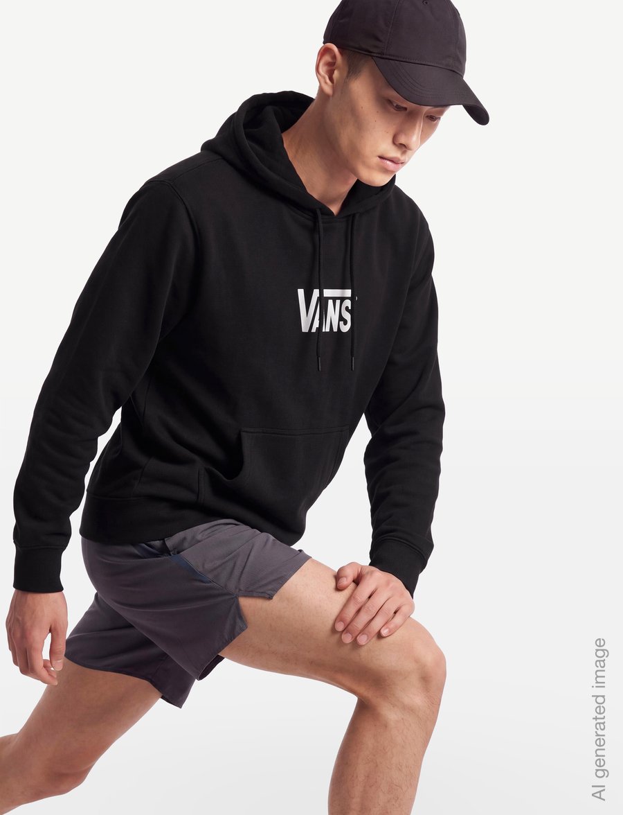 VANS - Stretch Logo Pullover - sweatshirts - black/white - 3