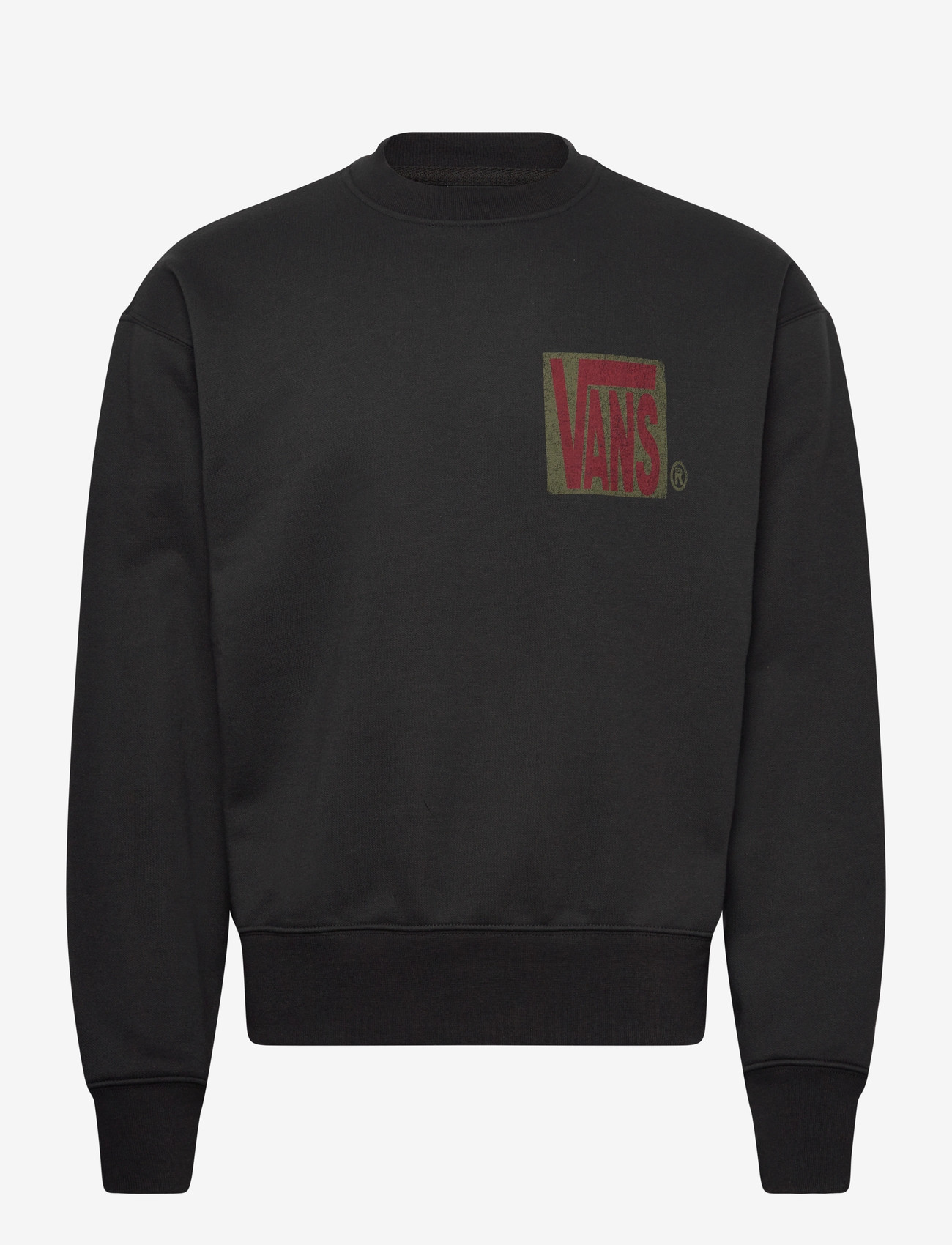 VANS - Stretch Stack Crackle Crew - oberteile - black - 0
