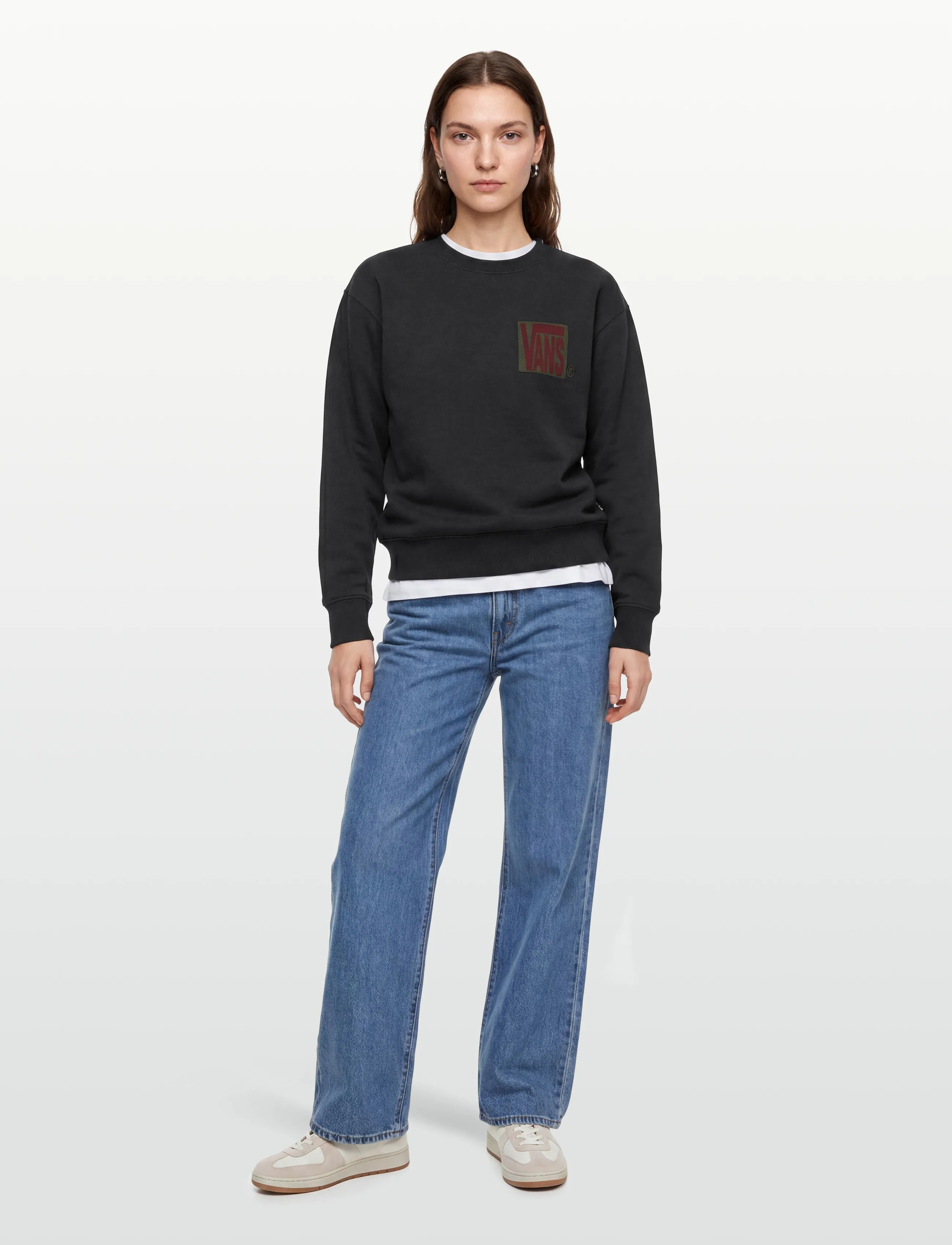 VANS - Stretch Stack Crackle Crew - sport - black - 4