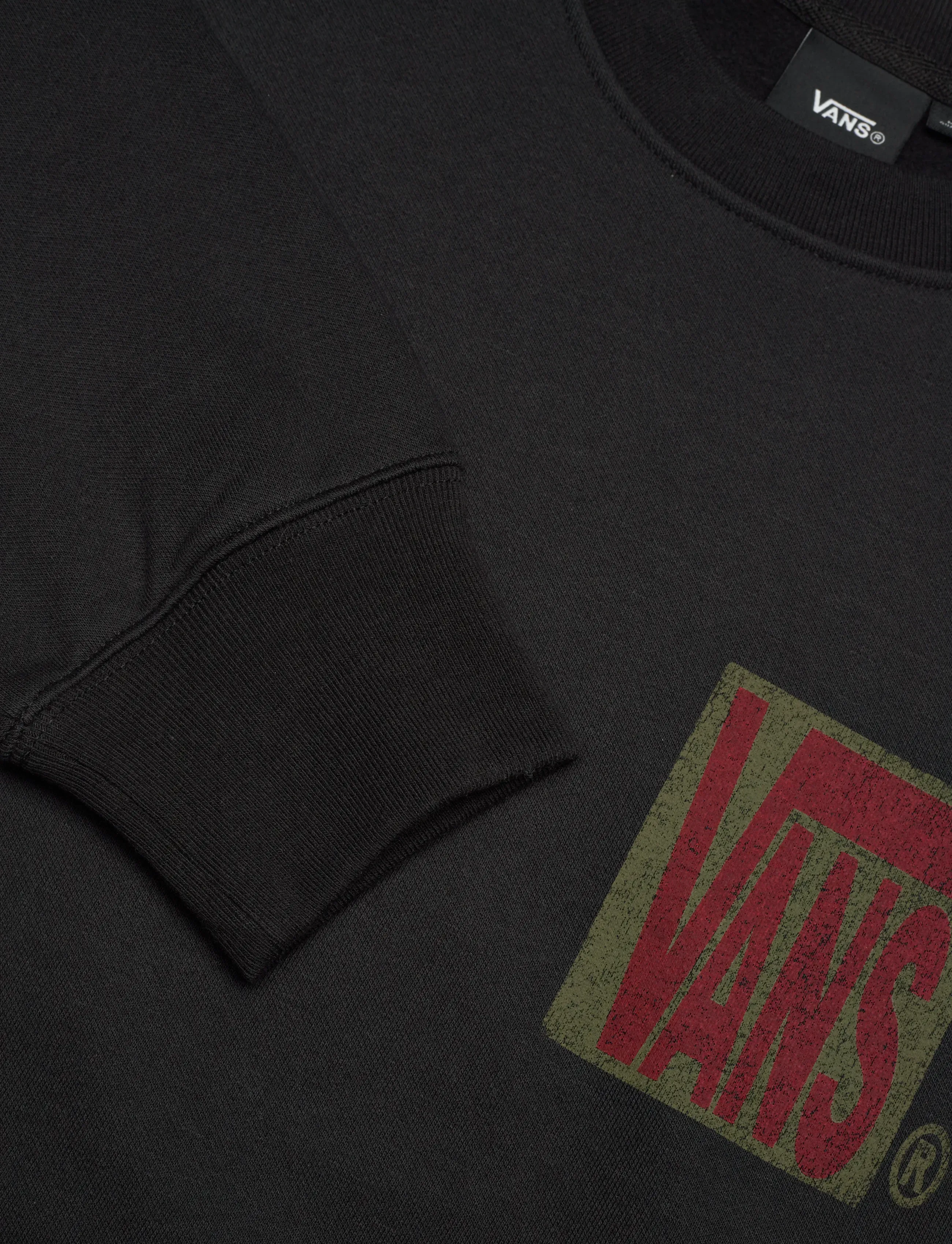 VANS - Stretch Stack Crackle Crew - Överdelar - black - 2