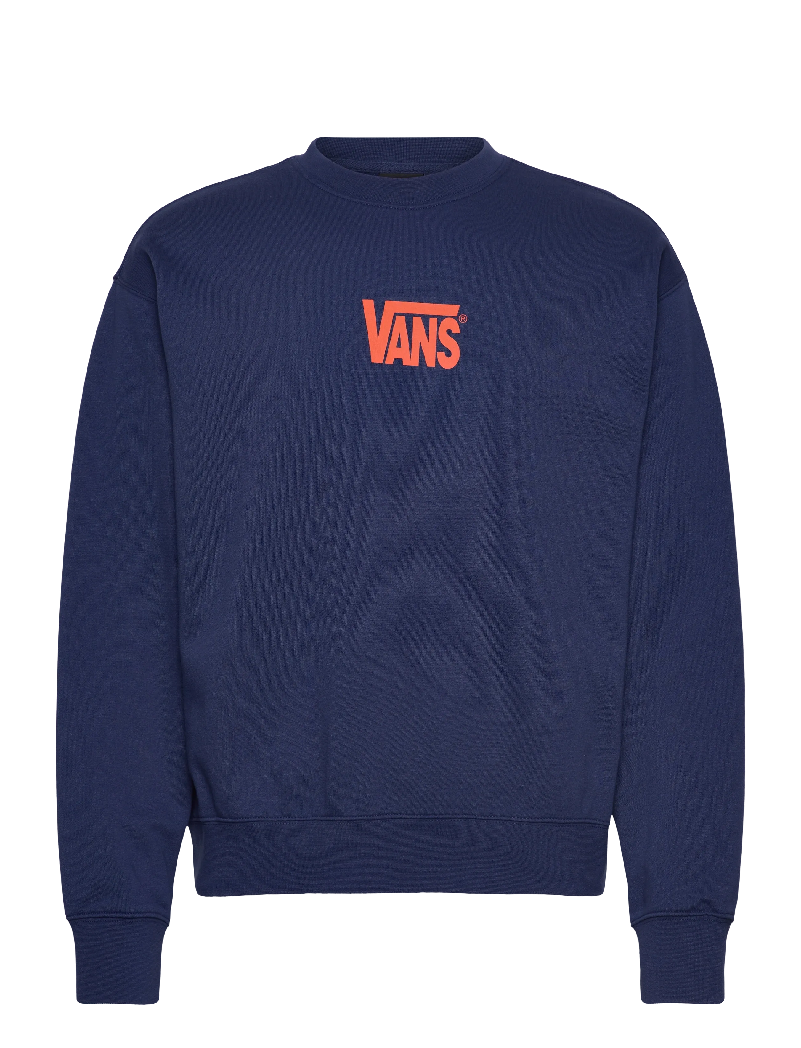 VANS Stretch Logo Crew - Vans - DEEP INDIGO/FLAME / navy