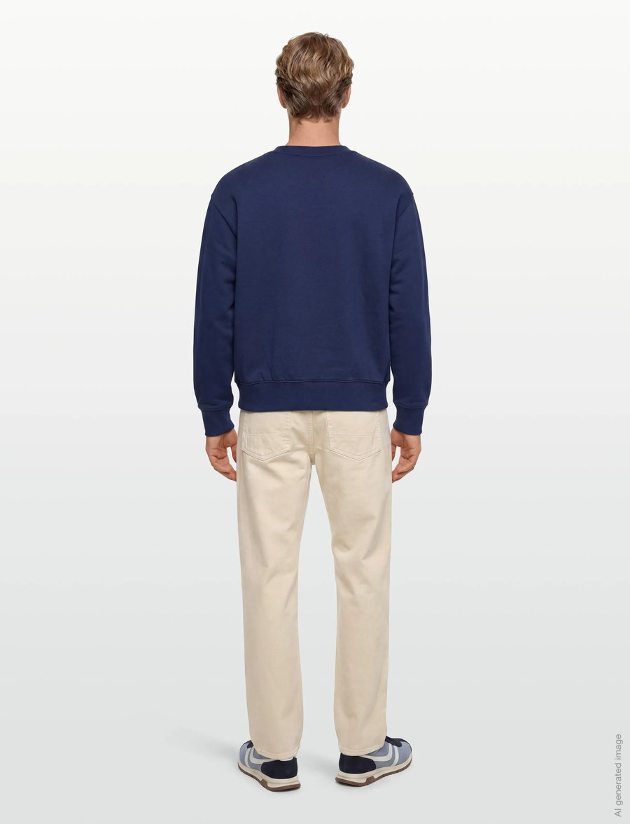 VANS - Stretch Logo Crew - oberteile - deep indigo/flame - 4