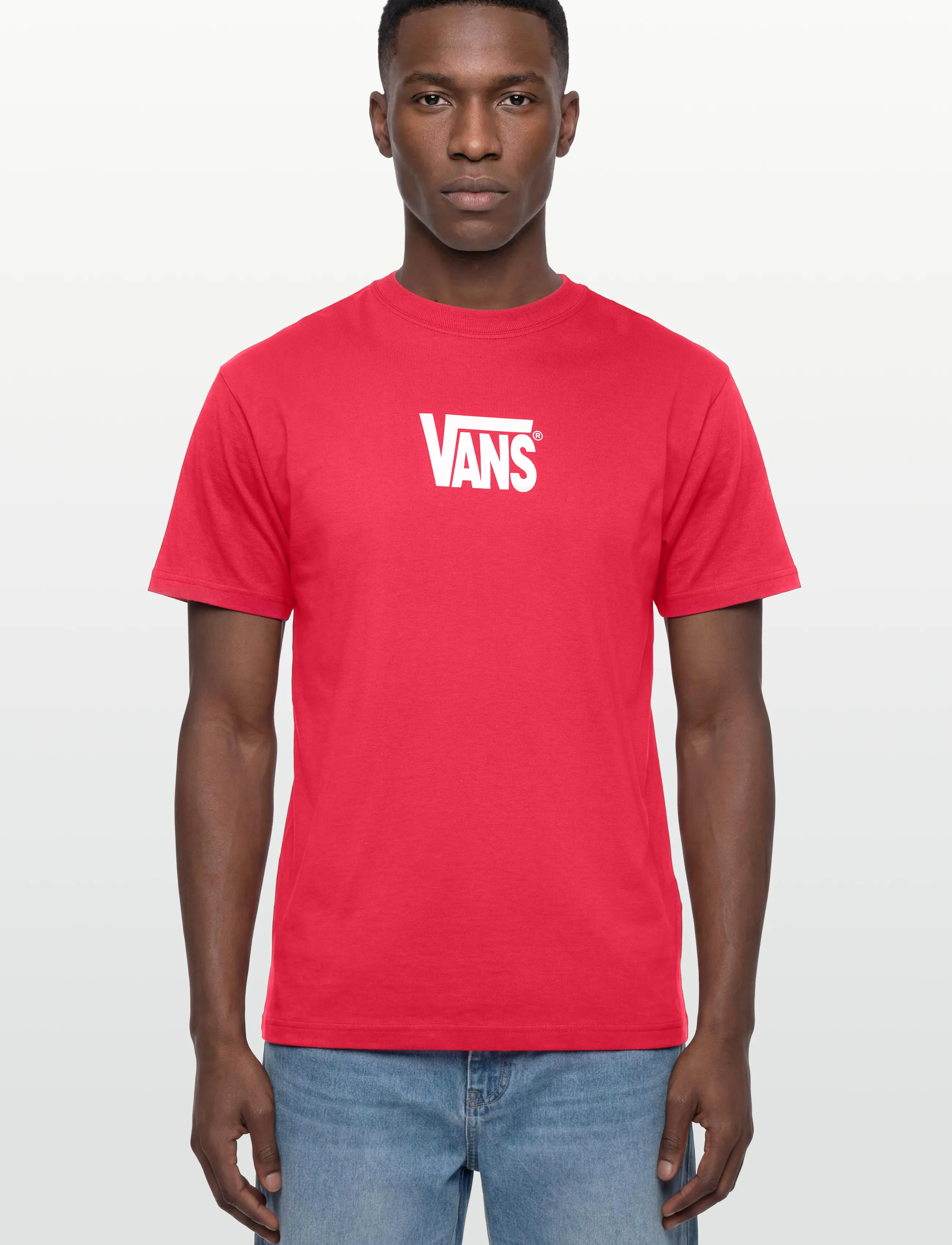 VANS - Stretch Logo SS Tee - lowest prices - crimson haze - 3