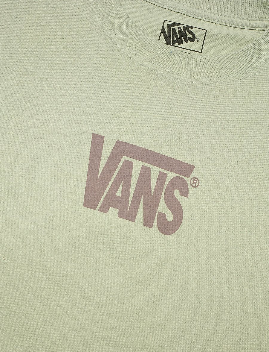 VANS - Stretch Logo SS Tee - tops & t-shirts - soft sage - 2