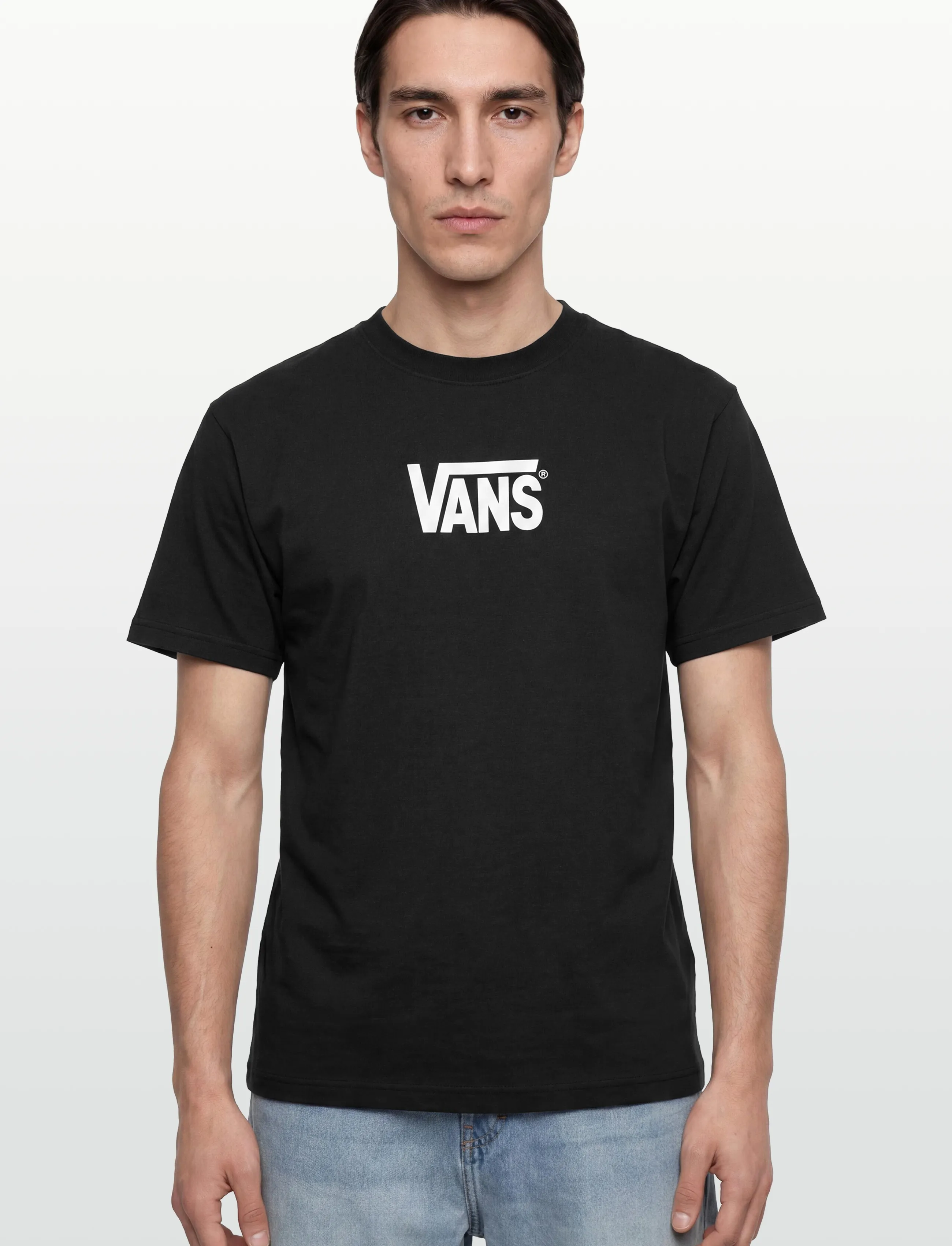 VANS - Stretch Logo SS Tee - oberteile & t-shirts - black/white - 3