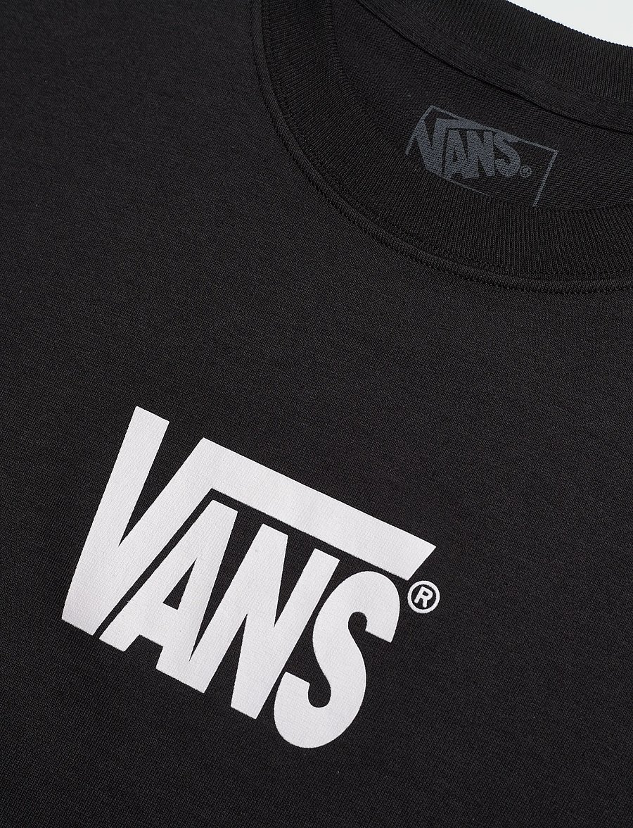 VANS - Stretch Logo SS Tee - tops & t-shirts - black/white - 5
