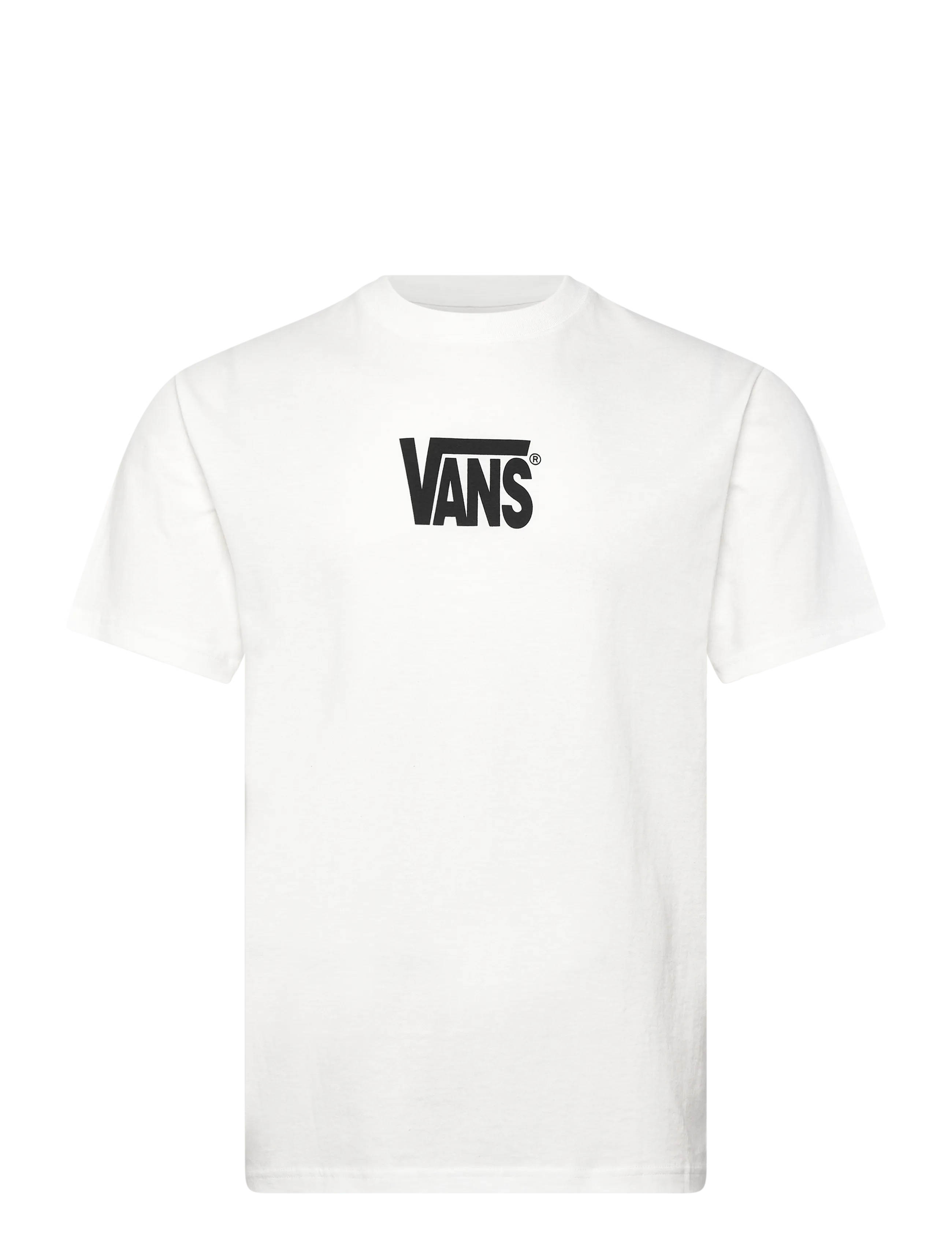 VANS Stretch Logo SS Tee - Kleidung - WHITE/BLACK / white