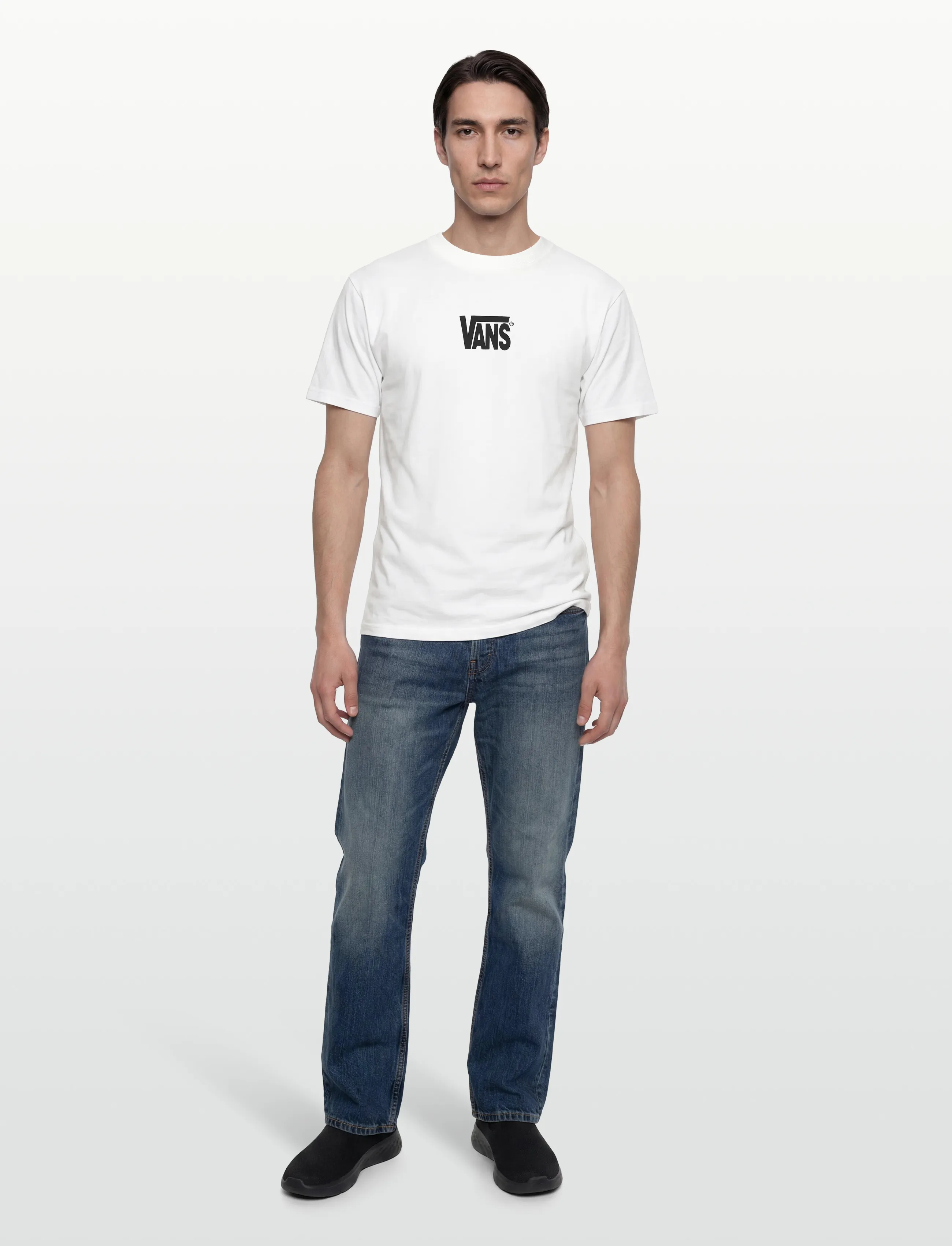 VANS Stretch Logo Ss Tee, XL, Sport Oberteile, Weiß - T-shirts, Männerswear