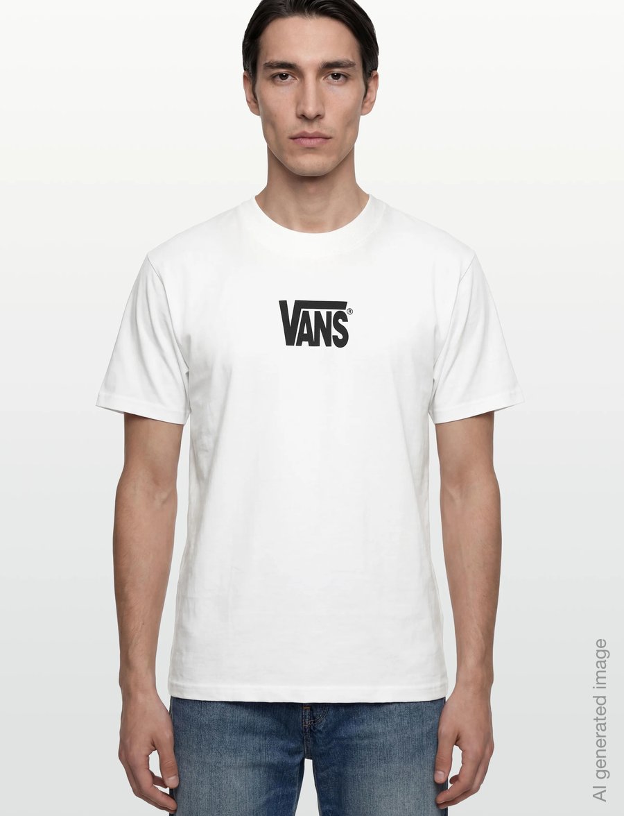 VANS - Stretch Logo SS Tee - oberteile & t-shirts - white/black - 3
