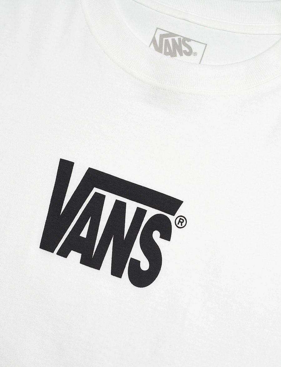 VANS - Stretch Logo SS Tee - oberteile & t-shirts - white/black - 5