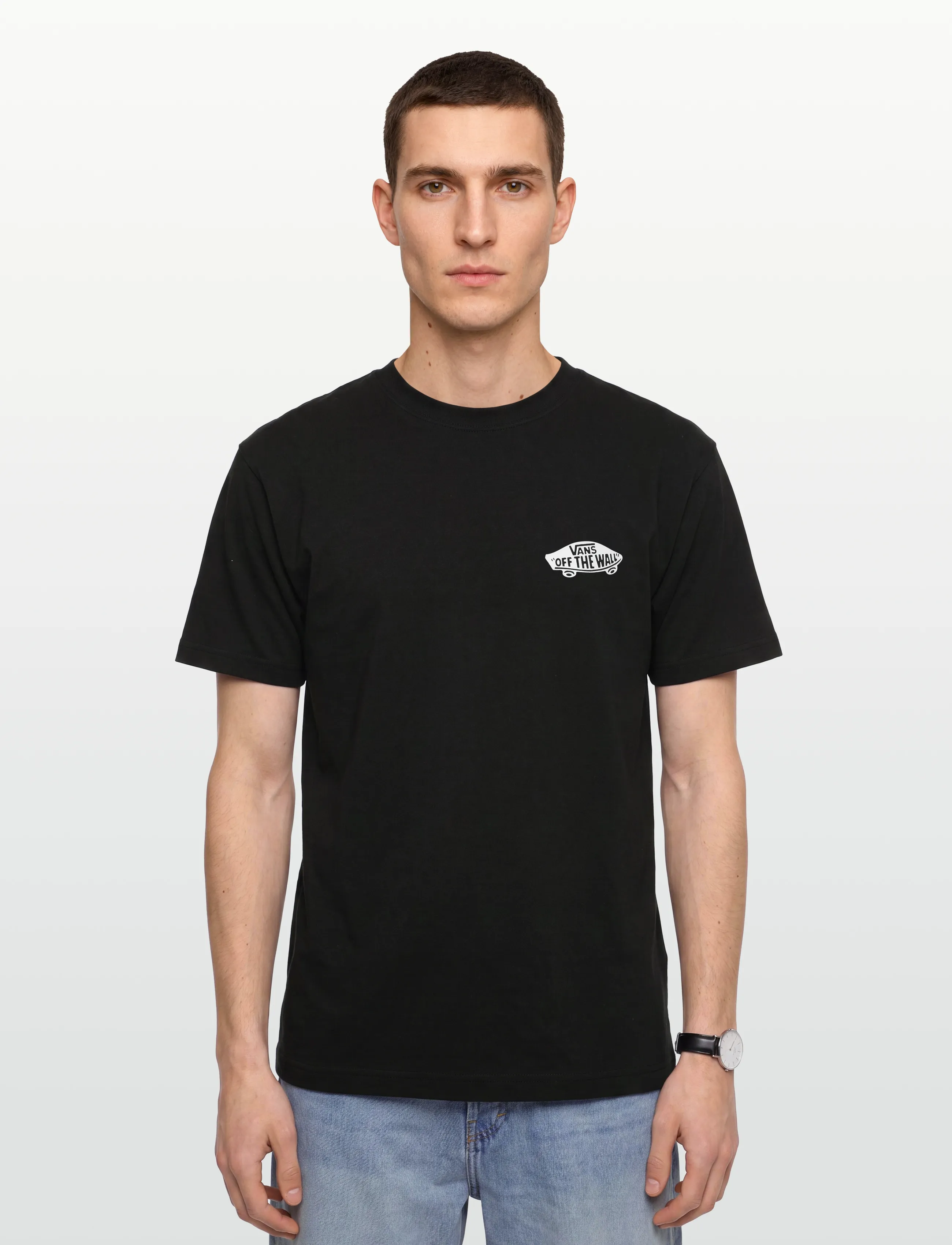 VANS - Double Standard SS Tee - oberteile & t-shirts - black/white - 3