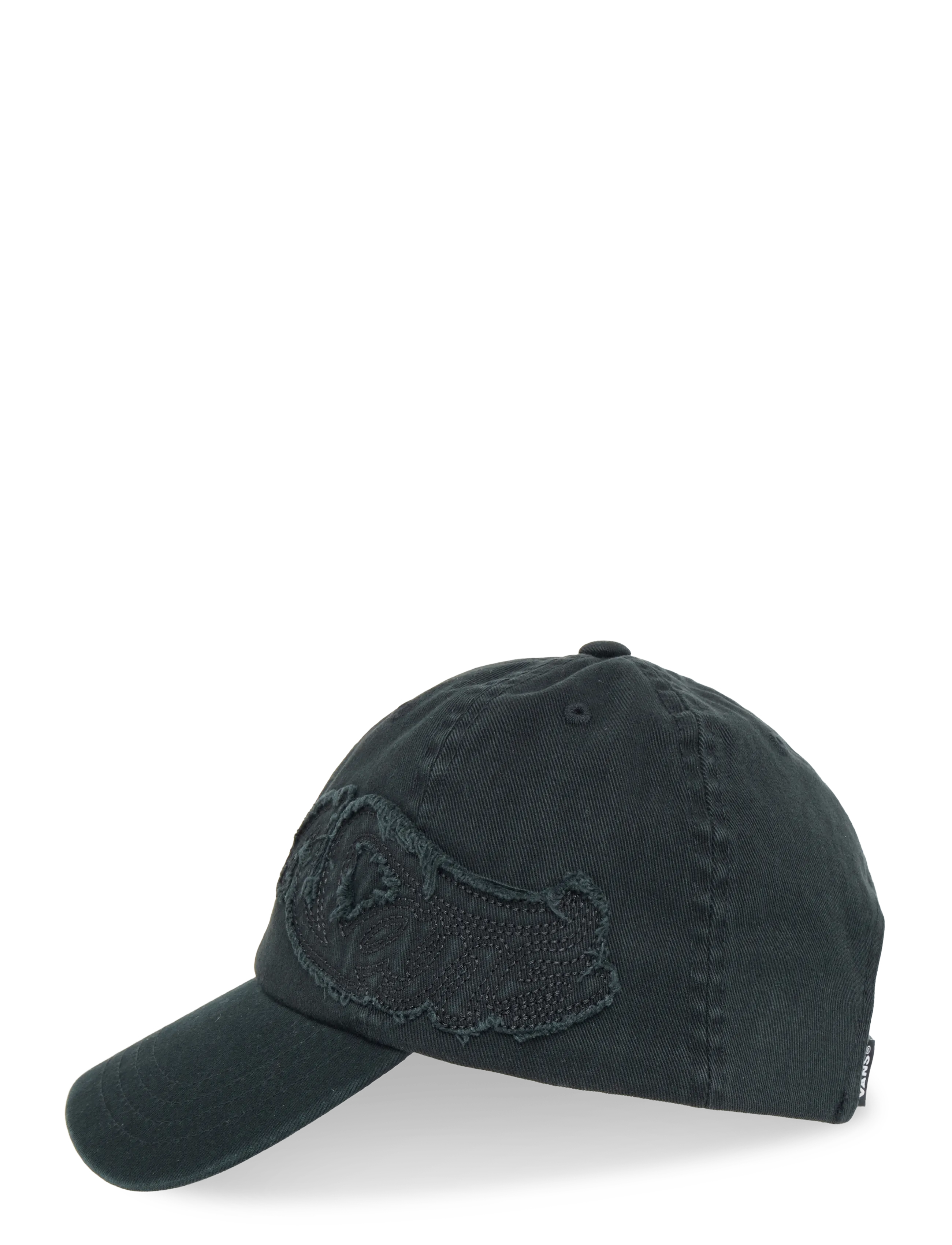 Vans - Svart unconstructed Keps - Wavy Curved Bill Jockey Black Dad Cap @ Hatstore 4