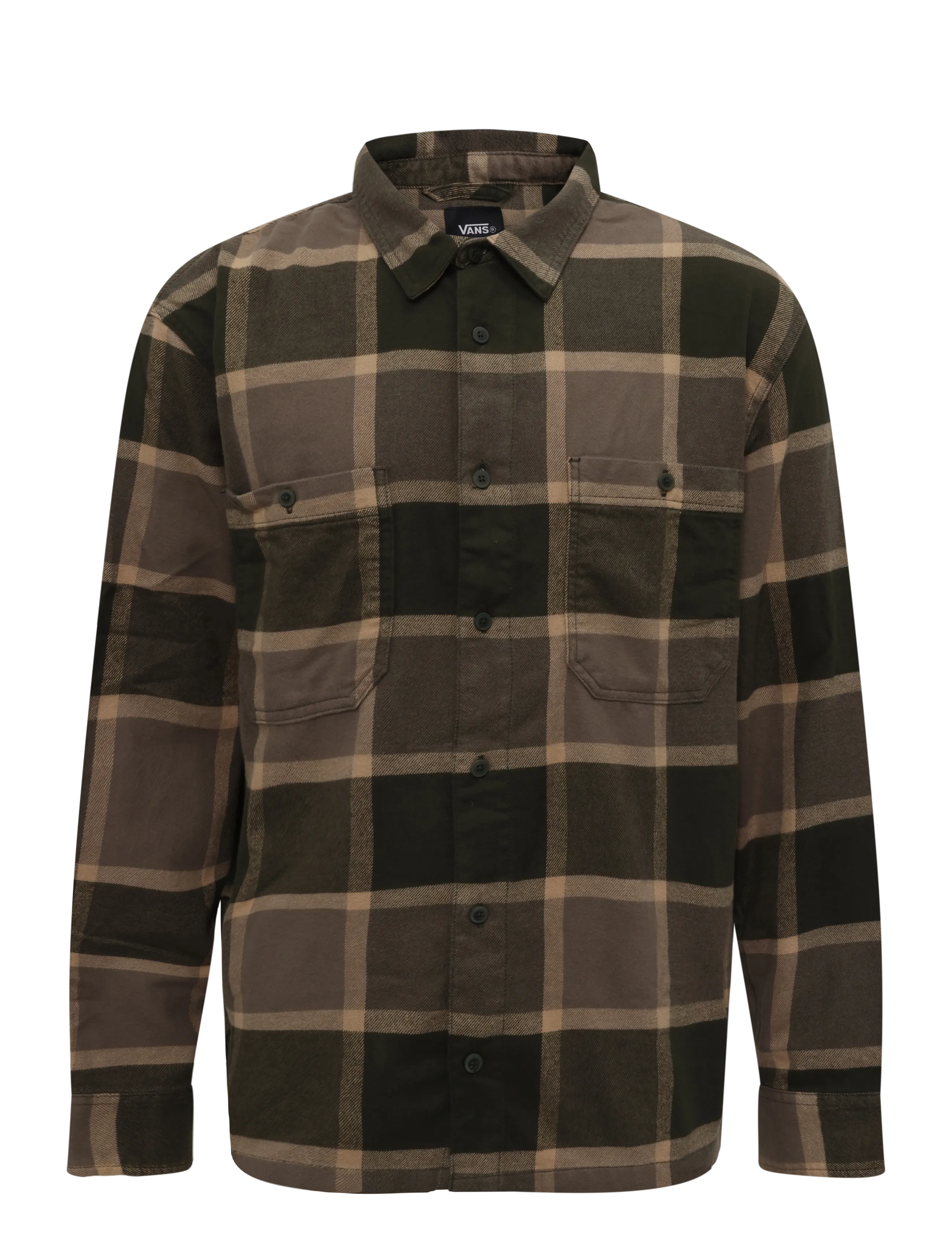 VANS Larkspur Plaid Flannel Shirt - Alussärgid - OBSIDIAN FERN/BUNGEECRD / khaki/green