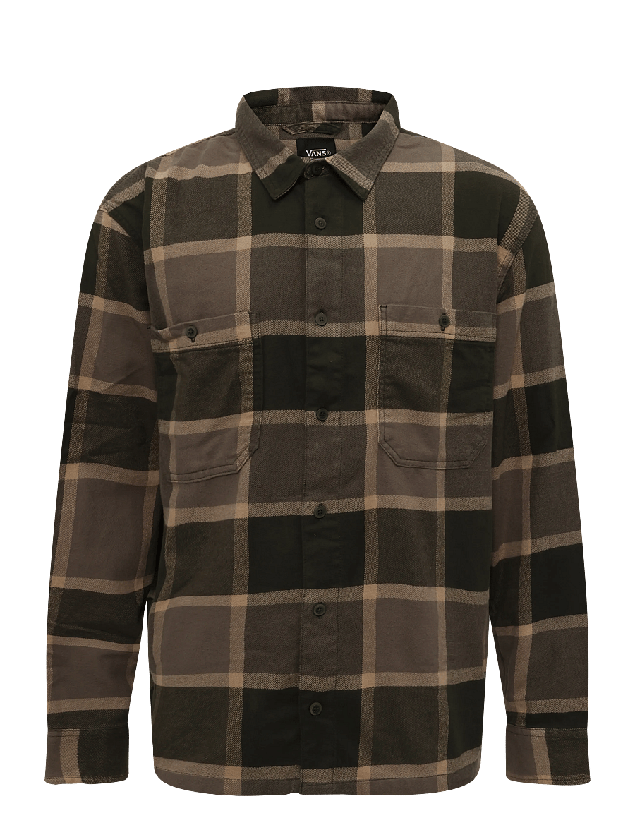 VANS - Larkspur Plaid Flannel Shirt - alussärgid ja t-särgid - obsidian fern/bungeecrd - 0