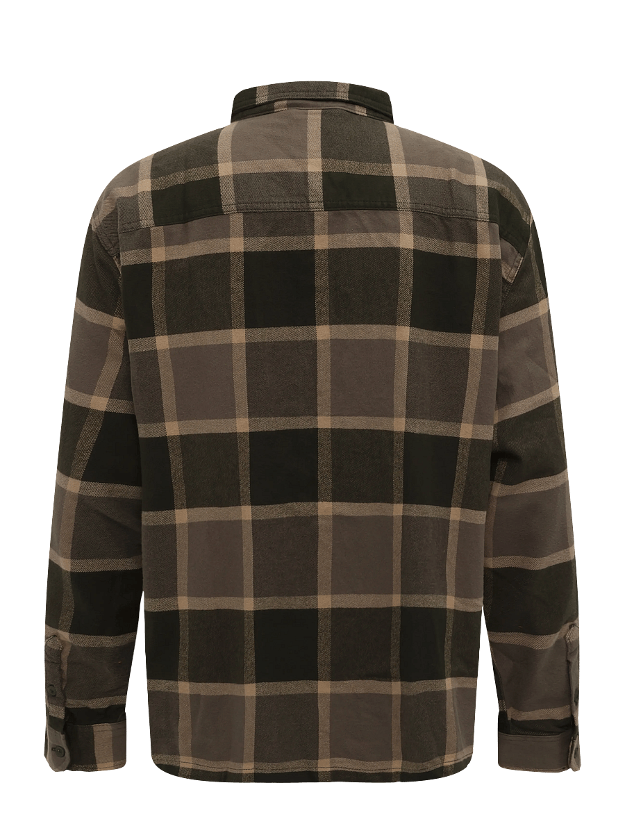 VANS - Larkspur Plaid Flannel Shirt - alussärgid ja t-särgid - obsidian fern/bungeecrd - 1