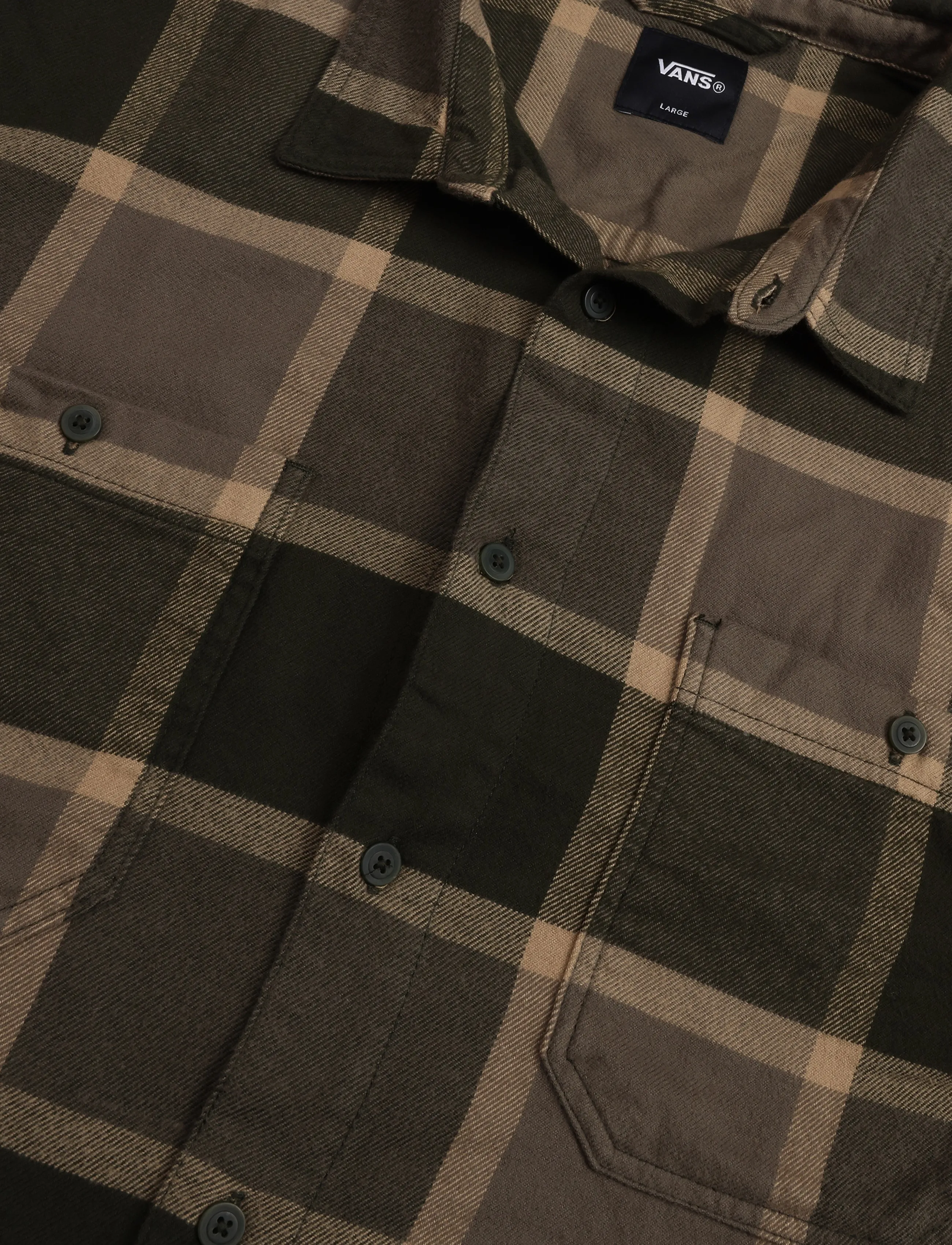 VANS - Larkspur Plaid Flannel Shirt - alussärgid ja t-särgid - obsidian fern/bungeecrd - 2