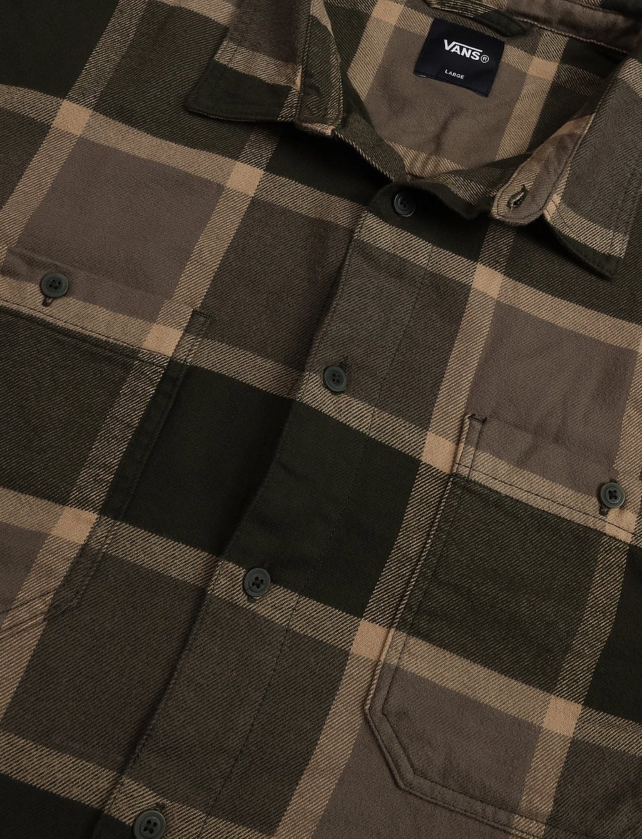 VANS - Larkspur Plaid Flannel Shirt - alussärgid ja t-särgid - obsidian fern/bungeecrd - 2