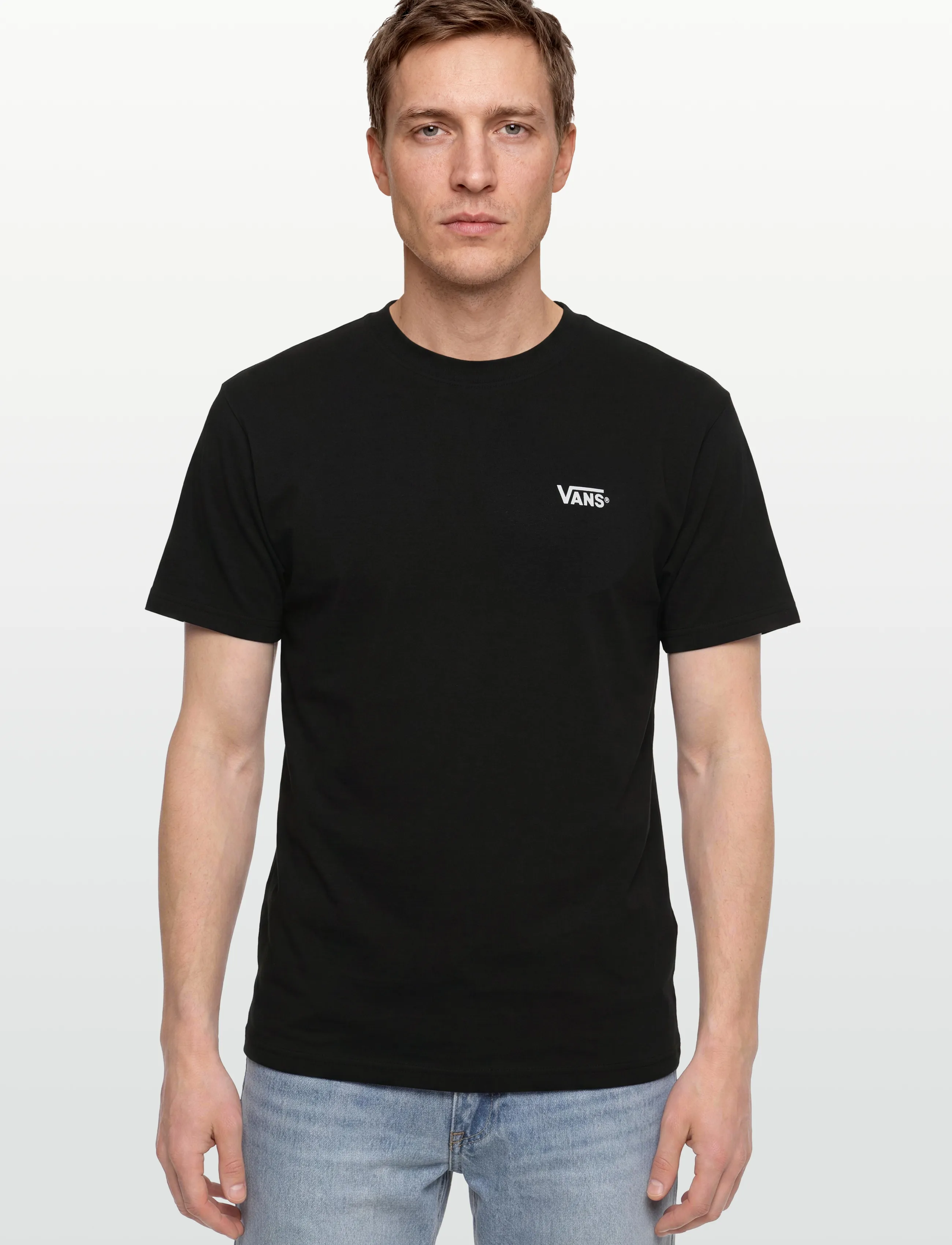 VANS - New Left Chest SS Tee - topit & t-paidat - black/white - 3