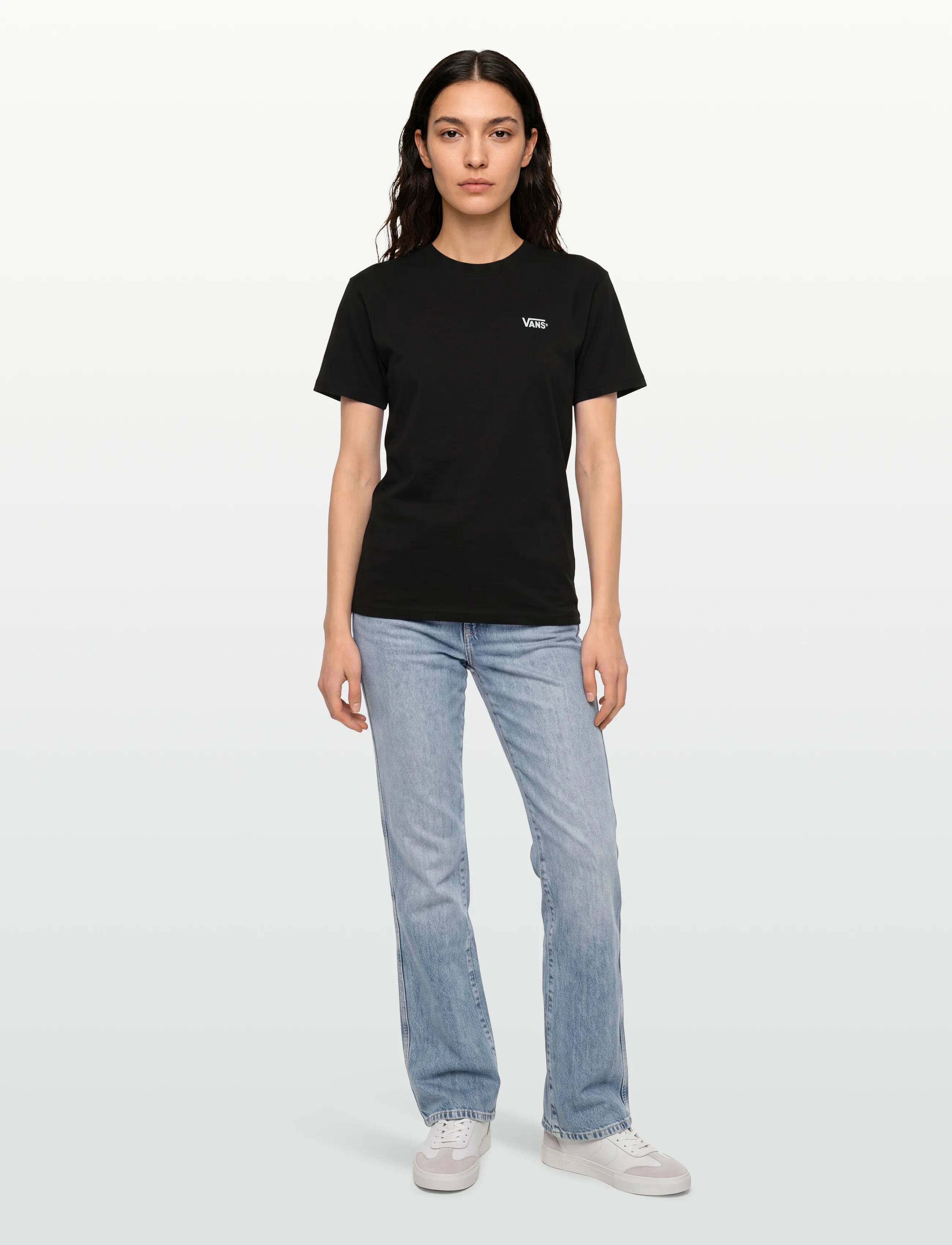 VANS - New Left Chest SS Tee - topit & t-paidat - black/white - 4