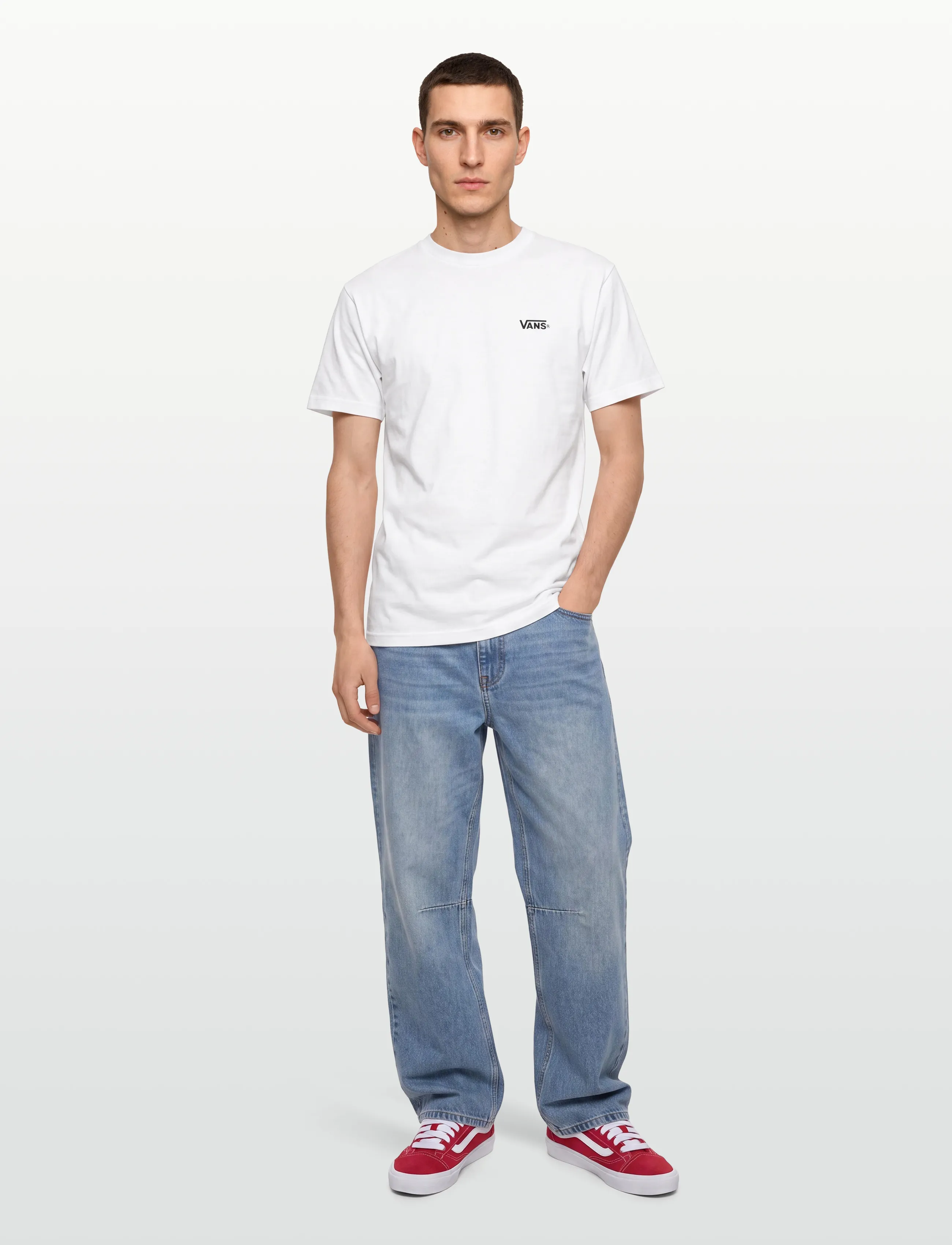VANS New Left Chest Ss Tee, L, Sport Oberteile, Weiß - T-shirts, Männerswear