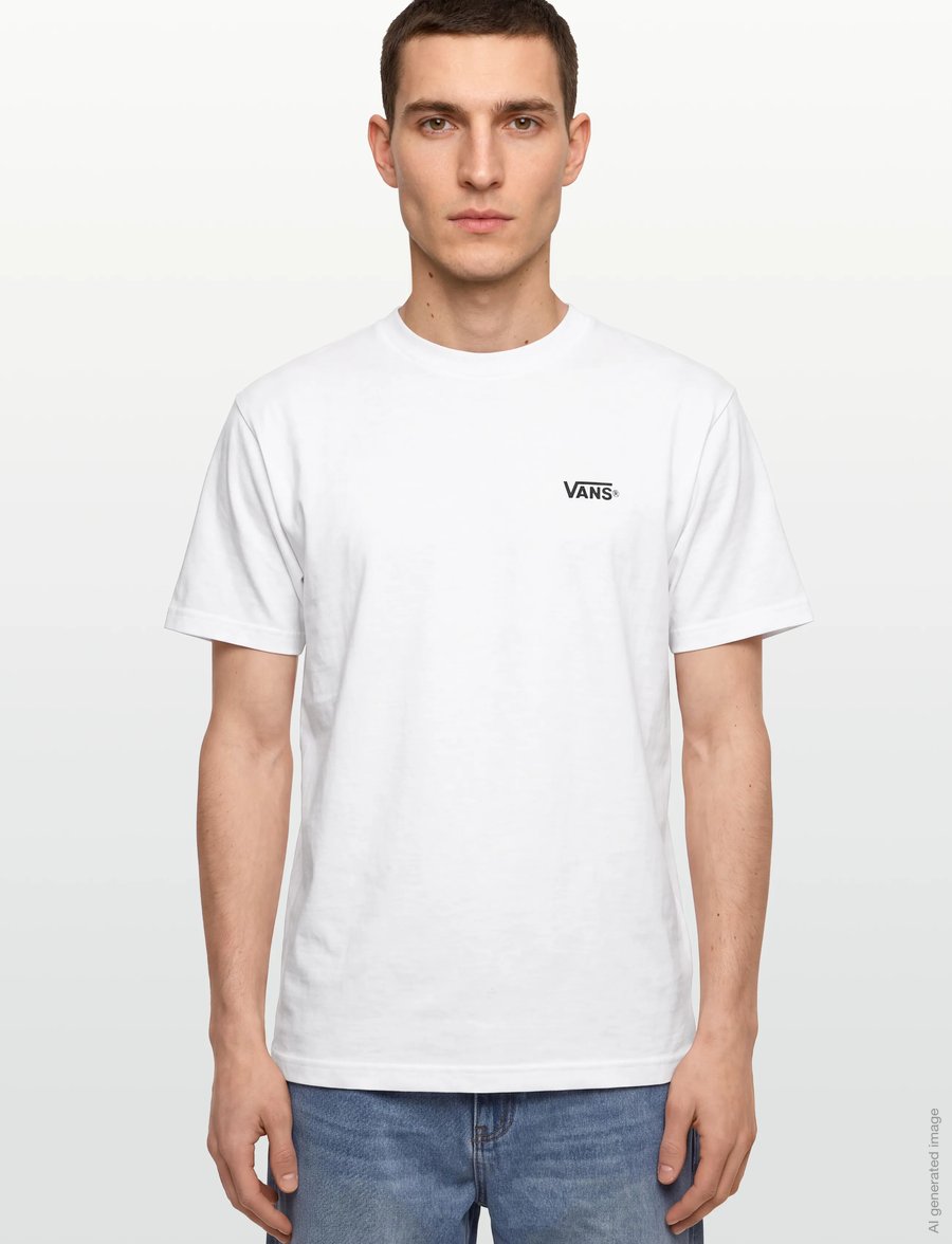 VANS - New Left Chest SS Tee - oberteile & t-shirts - white/black - 3