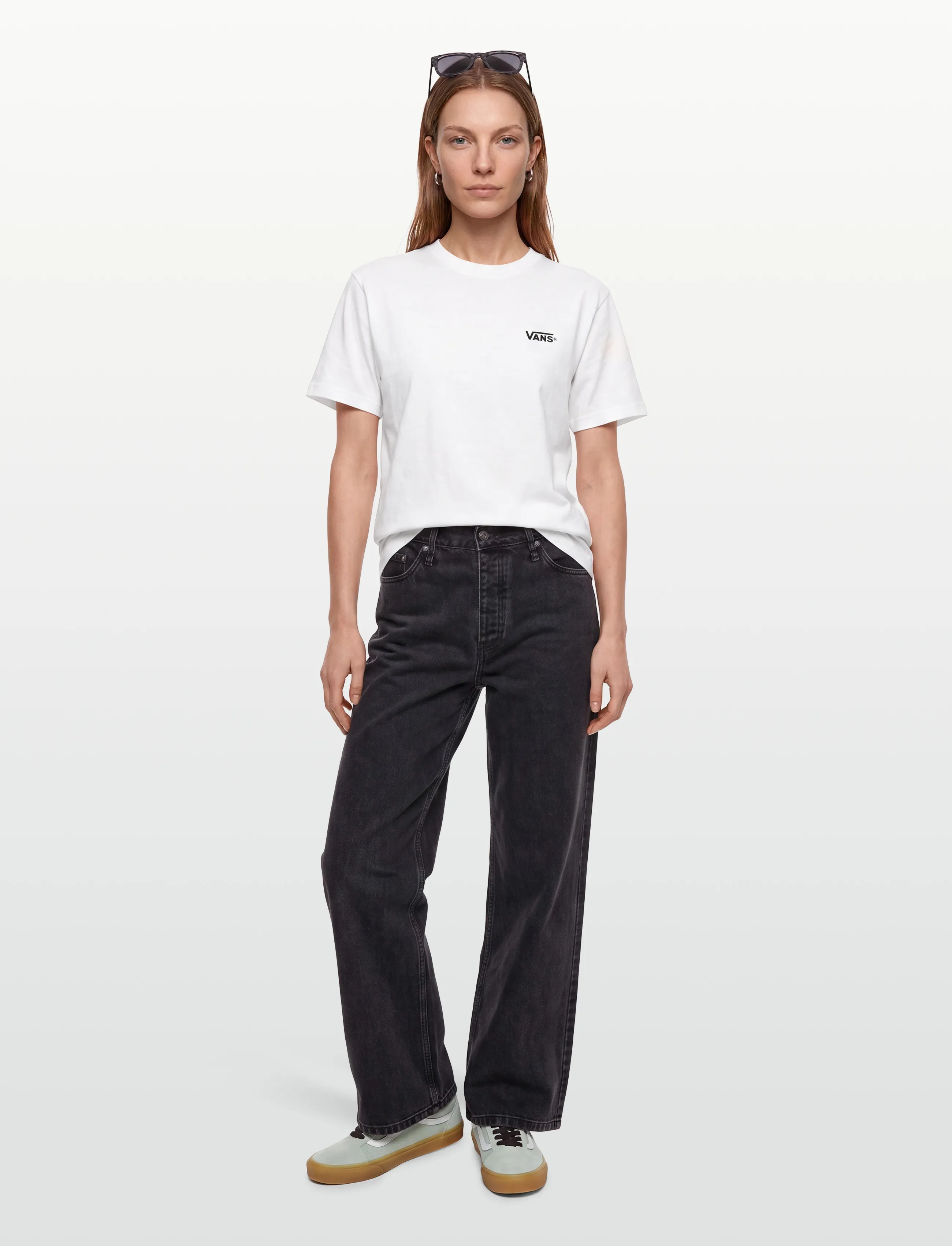 VANS - New Left Chest SS Tee - oberteile & t-shirts - white/black - 4