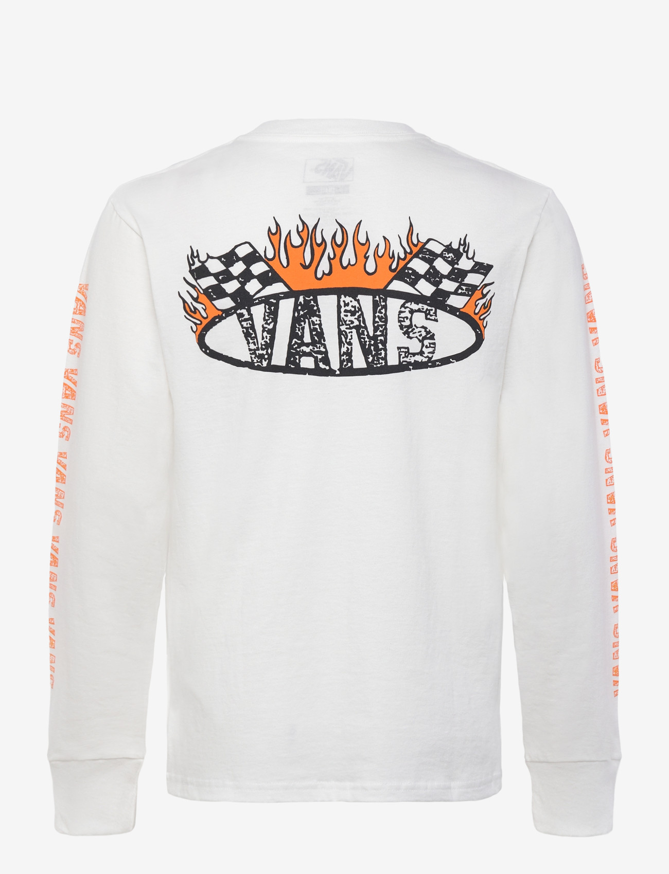 VANS - Racing Flames LS - sweatshirts - white - 1