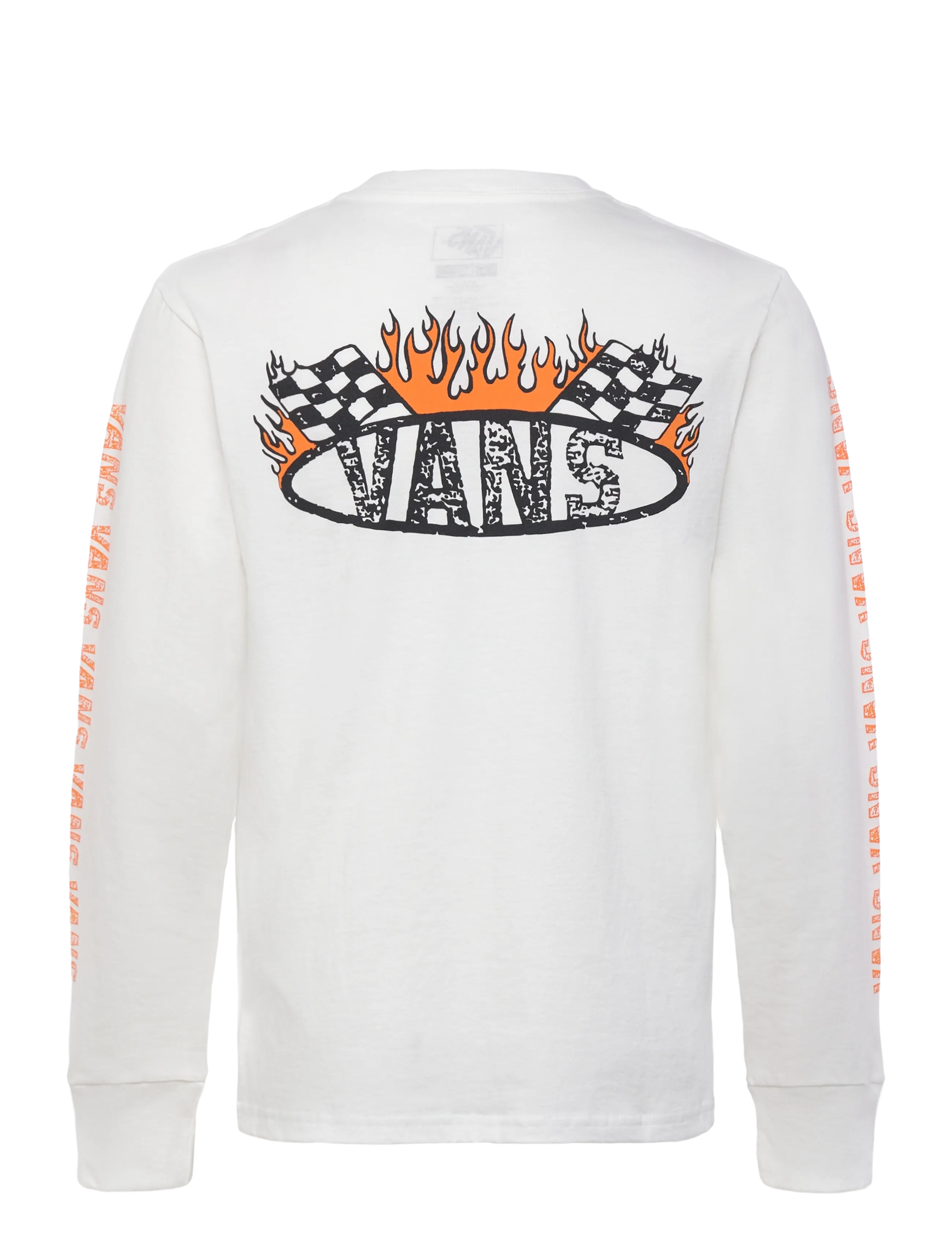 VANS - Racing Flames LS - sweatshirts - white - 1