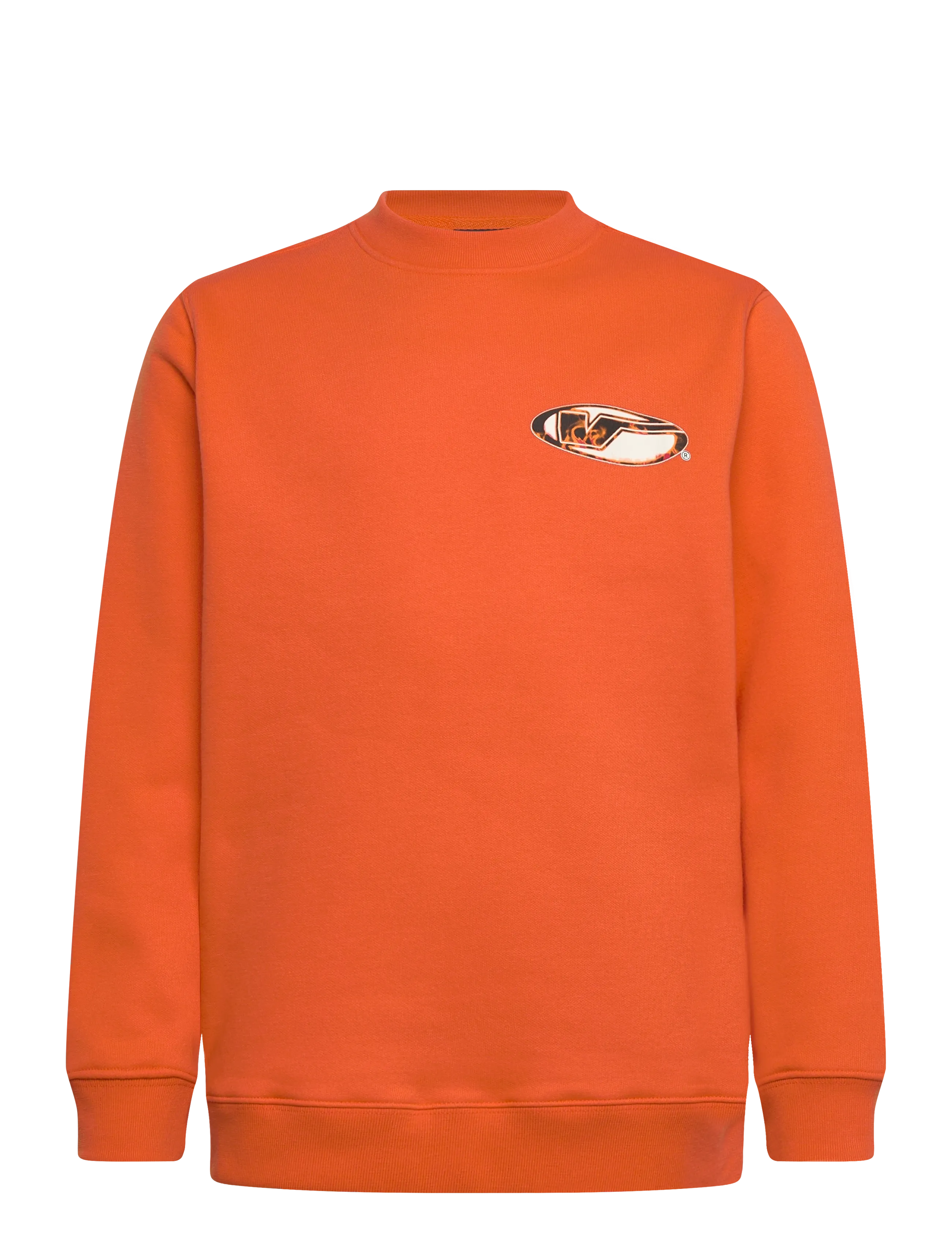 VANS Bevel Flame Crew, Børn, Crewneck Sweatshirt, Orange, Str: M