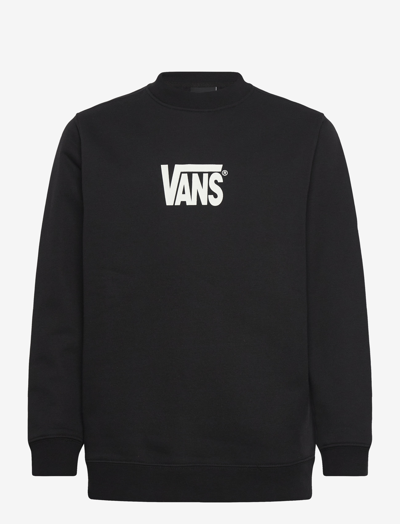 VANS - Stretch Logo Crew - sweatshirts - black/white - 0