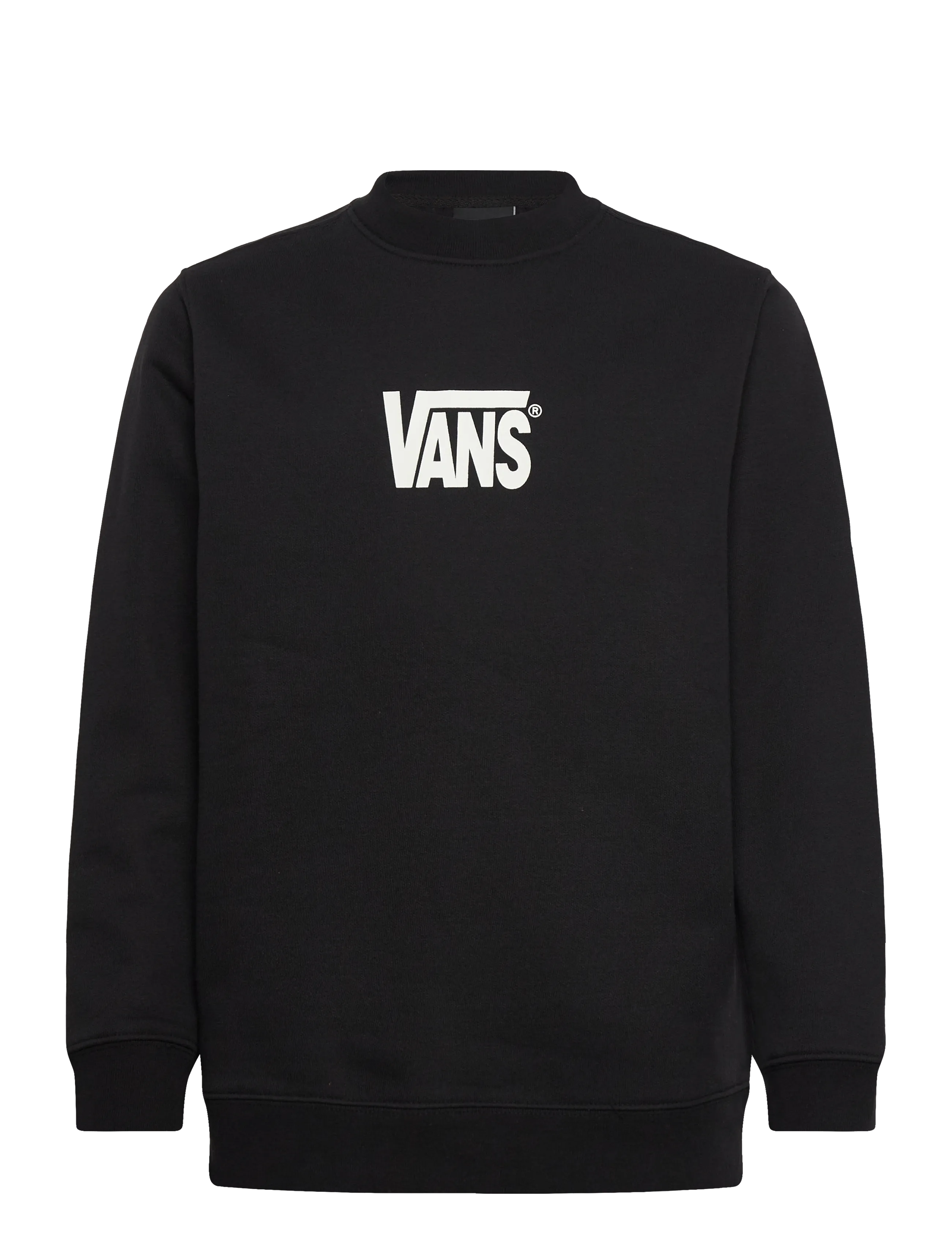 VANS Stretch Logo Crew - Kleidung - BLACK/WHITE / black