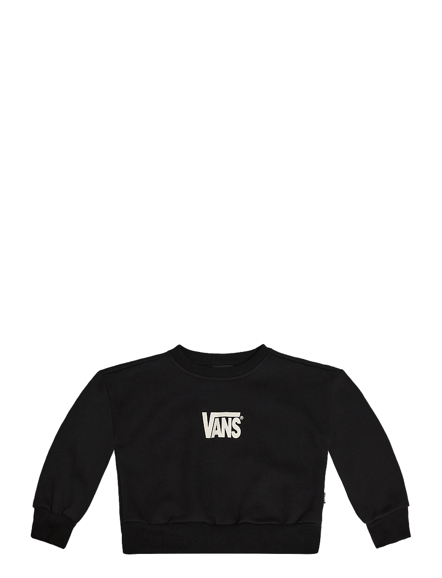 VANS - Stretch Logo Crew - sweatshirts - black/white - 0