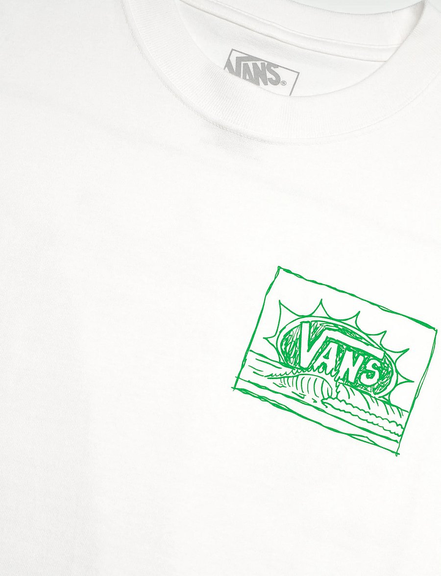 VANS - Bright Day SS Tee - oberteile & t-shirts - white - 2