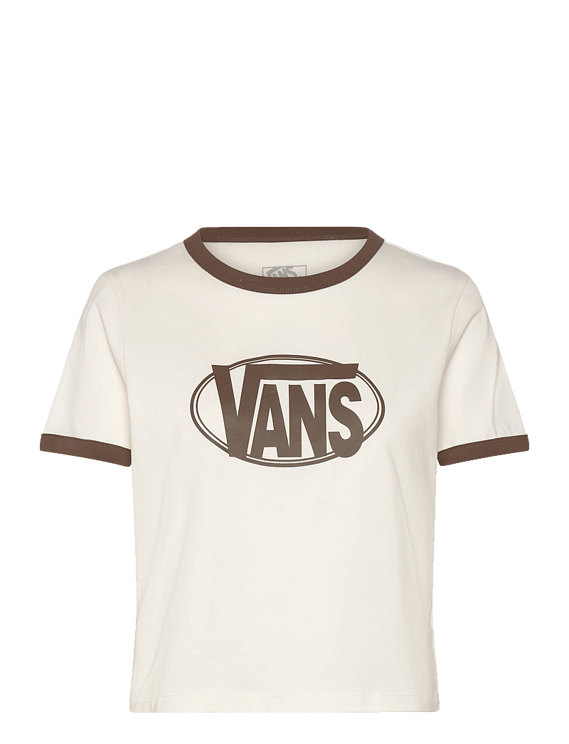 VANS - W CENTER CHEST RINGER TEE - t-shirts - egret - 0