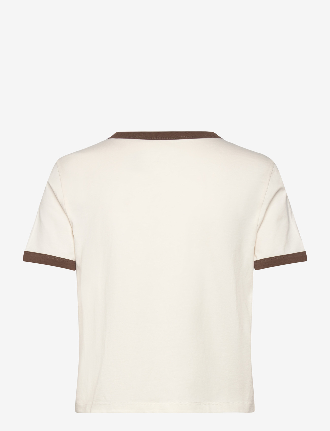 VANS - W CENTER CHEST RINGER TEE - t-shirts - egret - 1