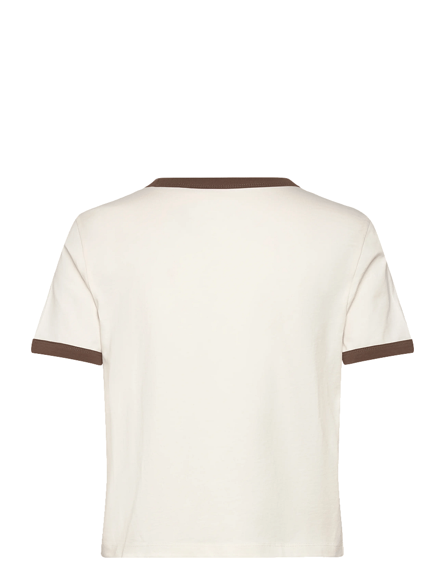 VANS - W CENTER CHEST RINGER TEE - t-shirts - egret - 1