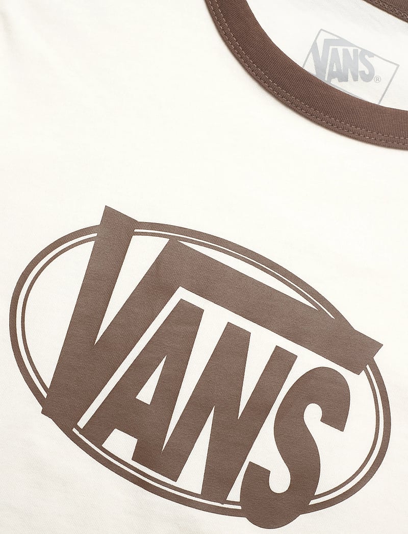 VANS - W CENTER CHEST RINGER TEE - t-shirts - egret - 2