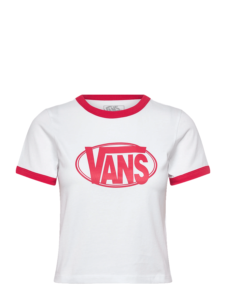 VANS - W CENTER CHEST RINGER TEE - t-shirts - white - 1